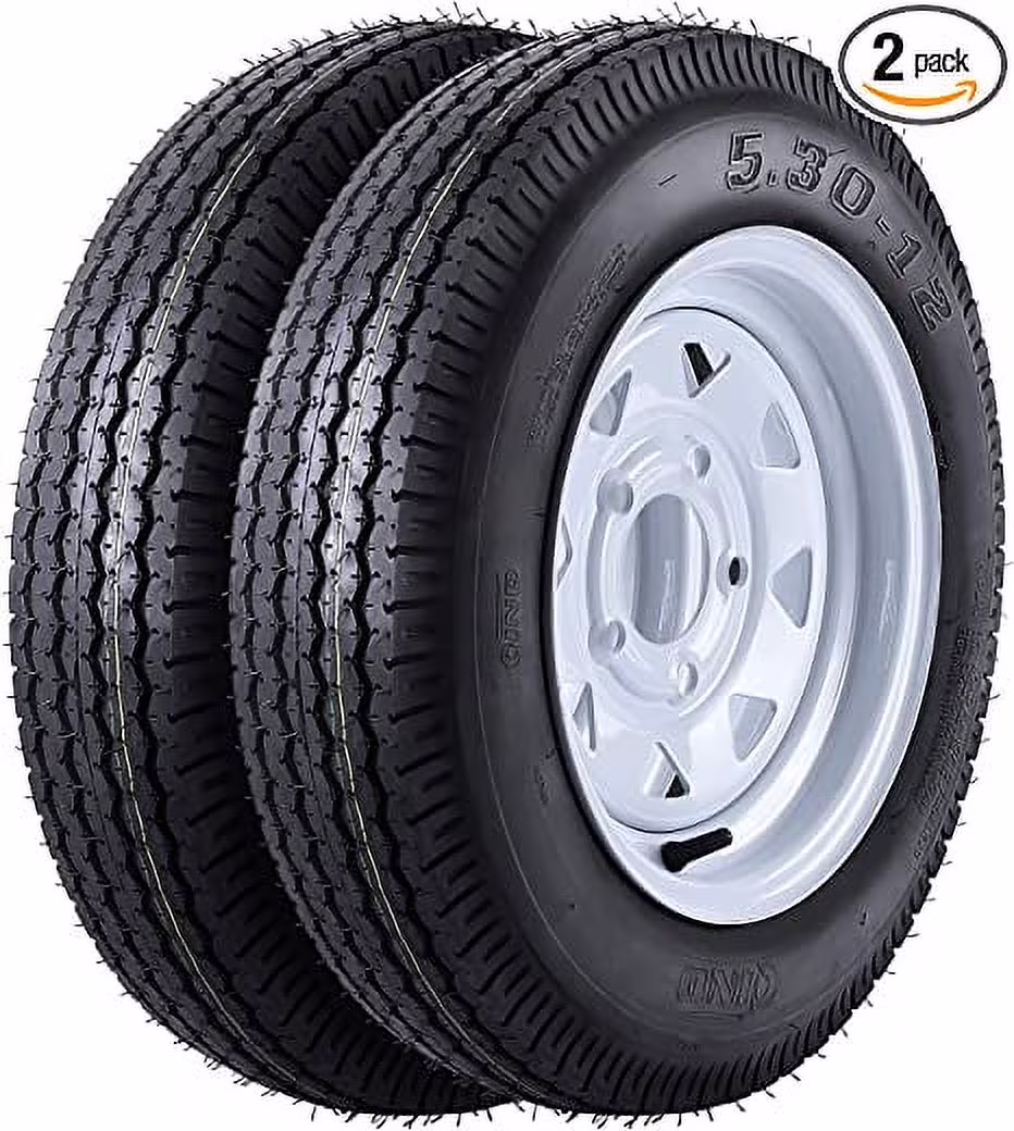 5.30-12 Trailer Tires On Rims 5.3-12 530-12 5.30 X 12 with 12