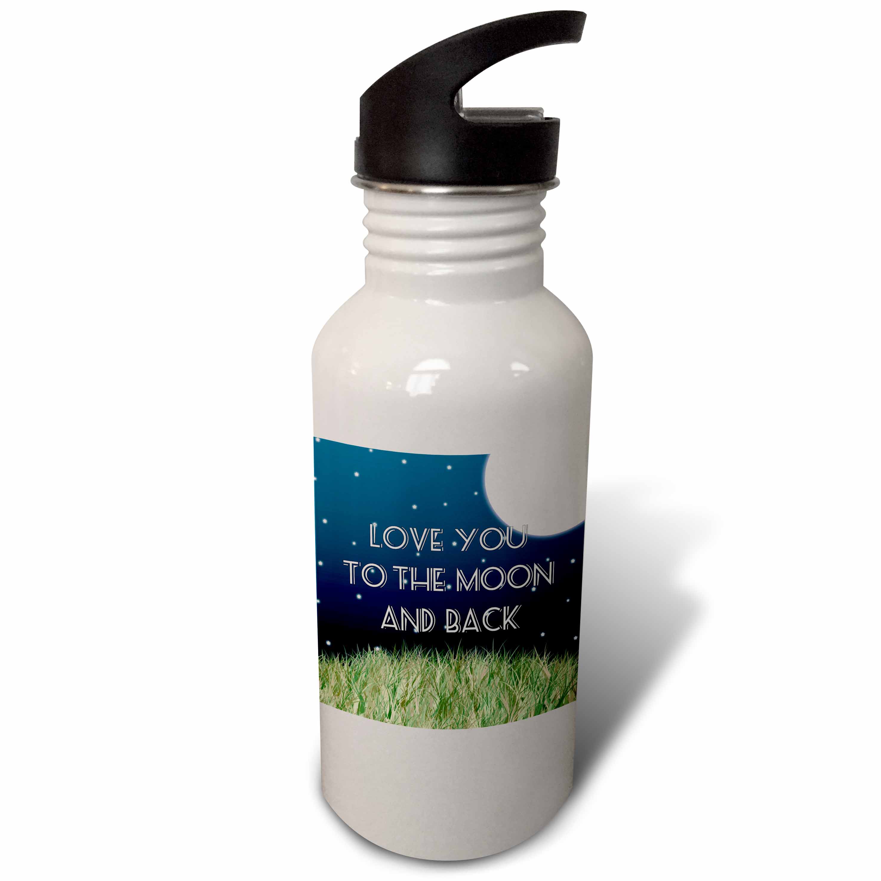 Love You to the Moon and Back 21 oz Sports Water Bottle wb-201725-1