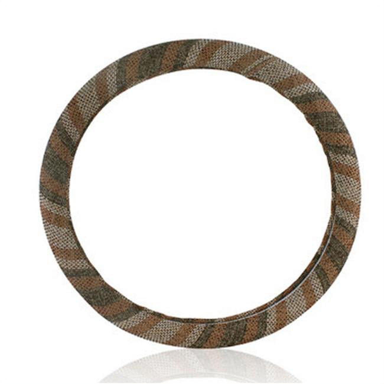 Panda Superstore  Simple Design High-quality Sweat Absorption Steering Wheel Cover - Cream - 38 cm