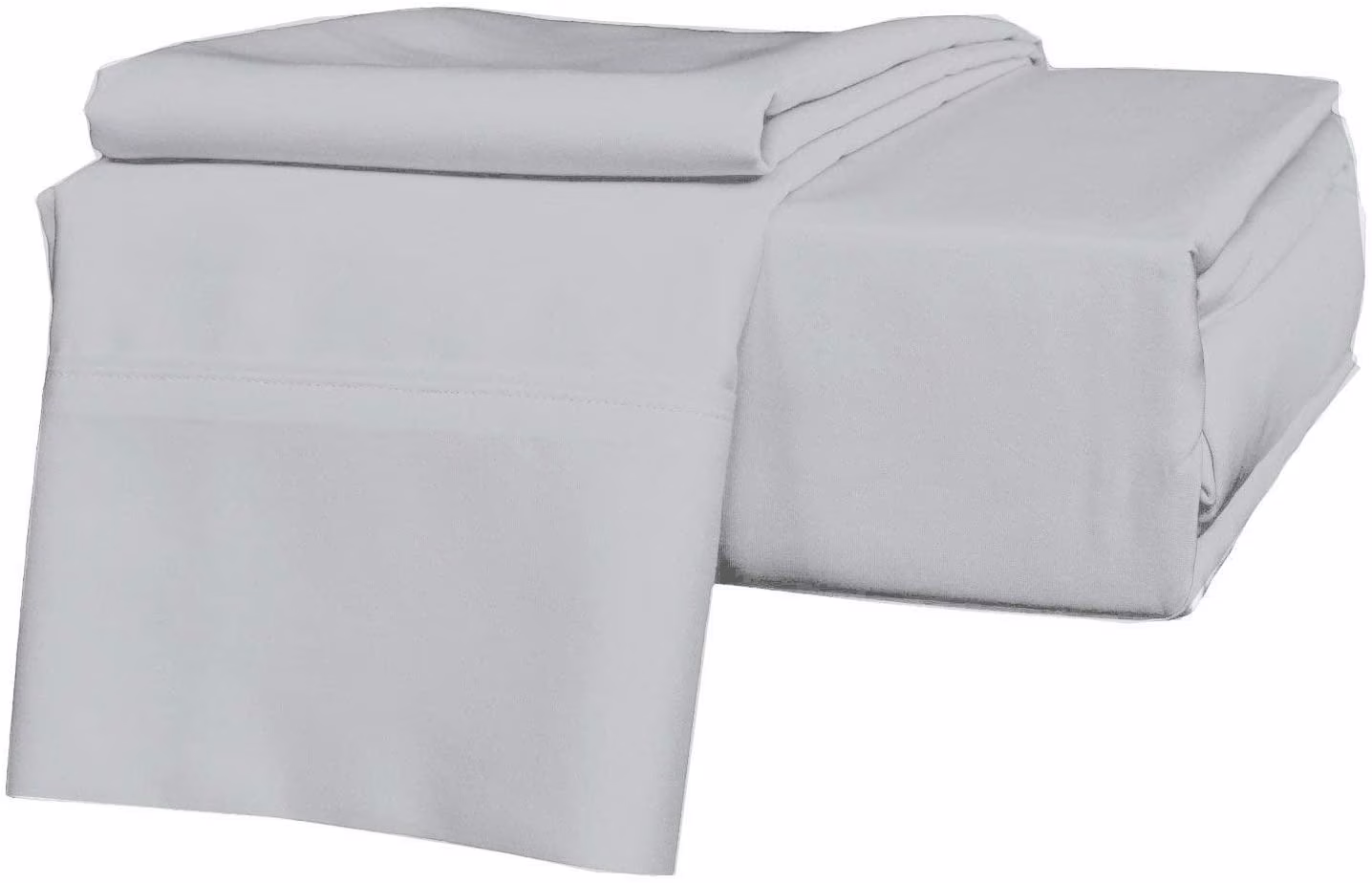 Vedanta Home Collection 4pc Sheet Set Emperor Size 600 Threadcount 100% Natural Cotton Emperor Size Sheet Set Silver Grey Fit up to 16'' Inch Extra Deep Pocket Super Soft