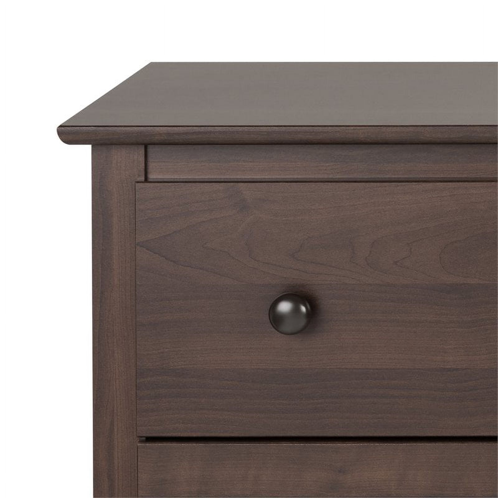 Pemberly Row 8-Drawer Transitional Composite Wood Dresser in Espresso