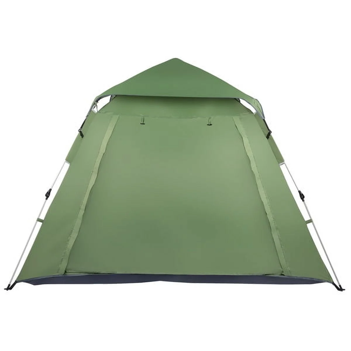 Bornmio 240*240*150cm Spring Quick Open Four-Person Family Tent Camping Tent Green
