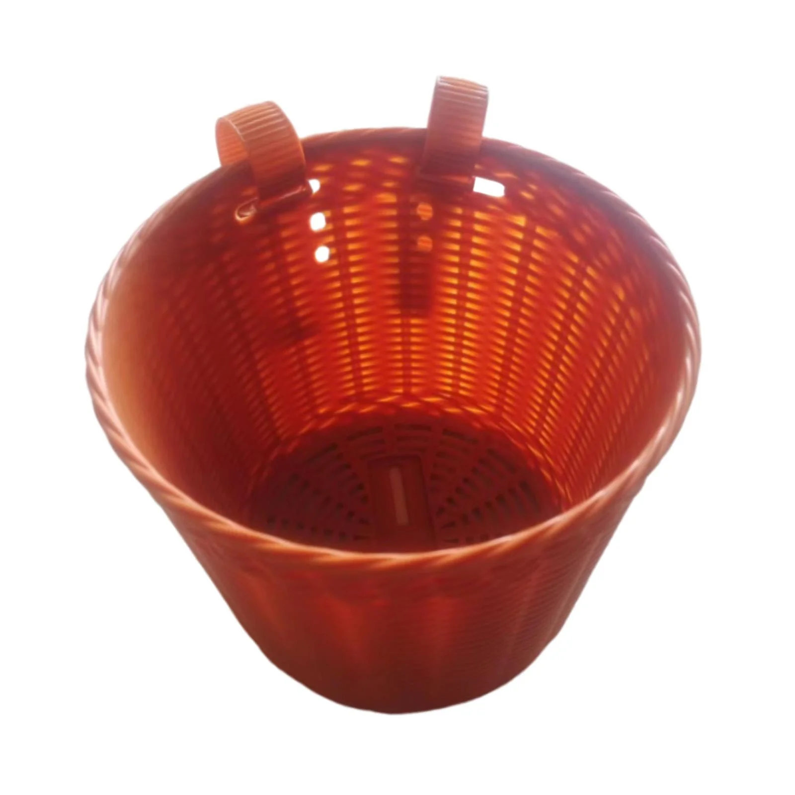 Bike basket,Kids Bike Basket Front Boys Girls Children Child, Handlebar Basket Cargo Rack Bag,Folding Bike Frame Basket Tricycle Basket ,Shopping Storage Brown ABS Strap