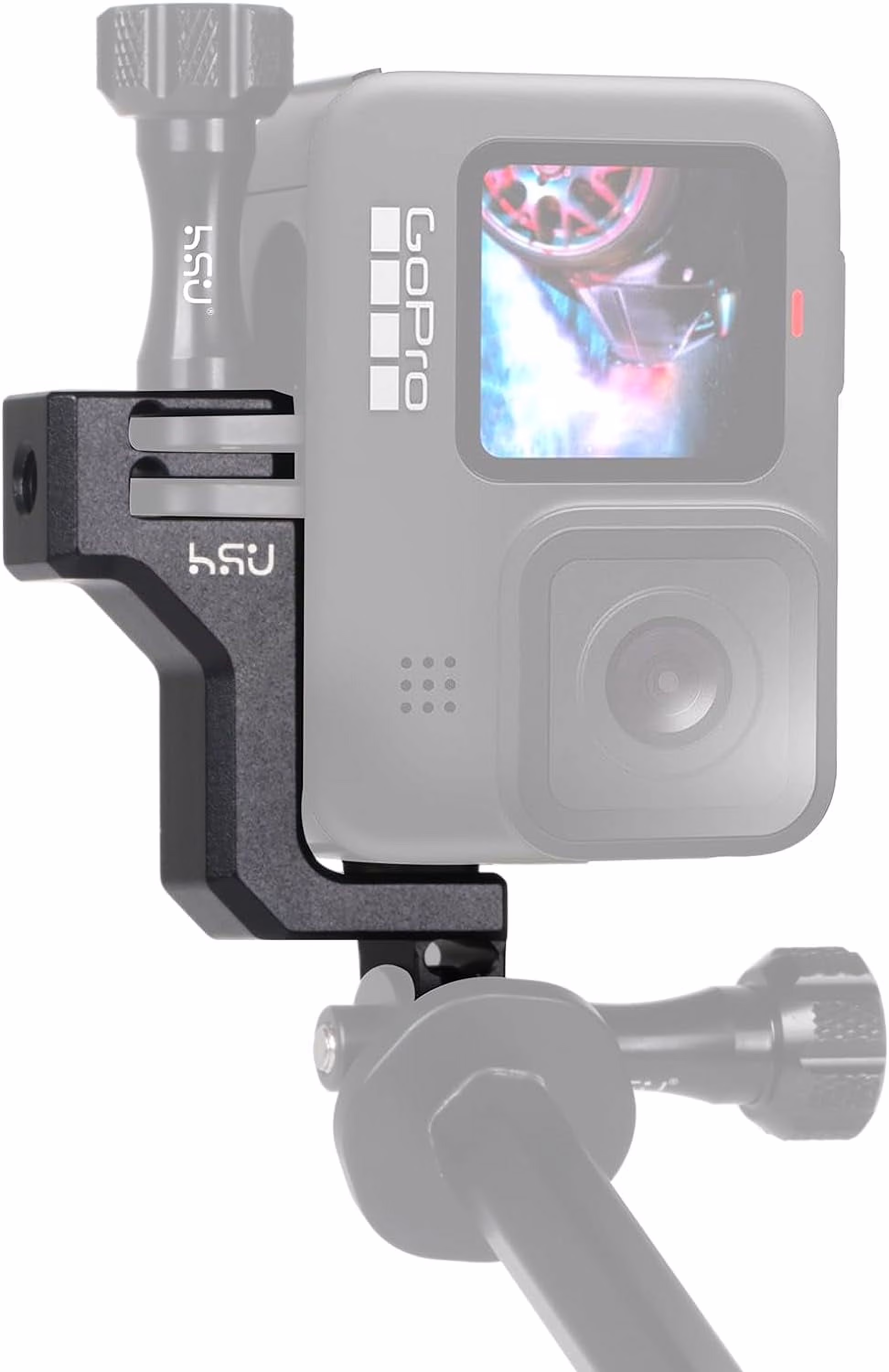 90 Degree Aluminum Vertical Bracket Adapter Elbow Mount for GoPro Hero 12/11/ 10/9 Black