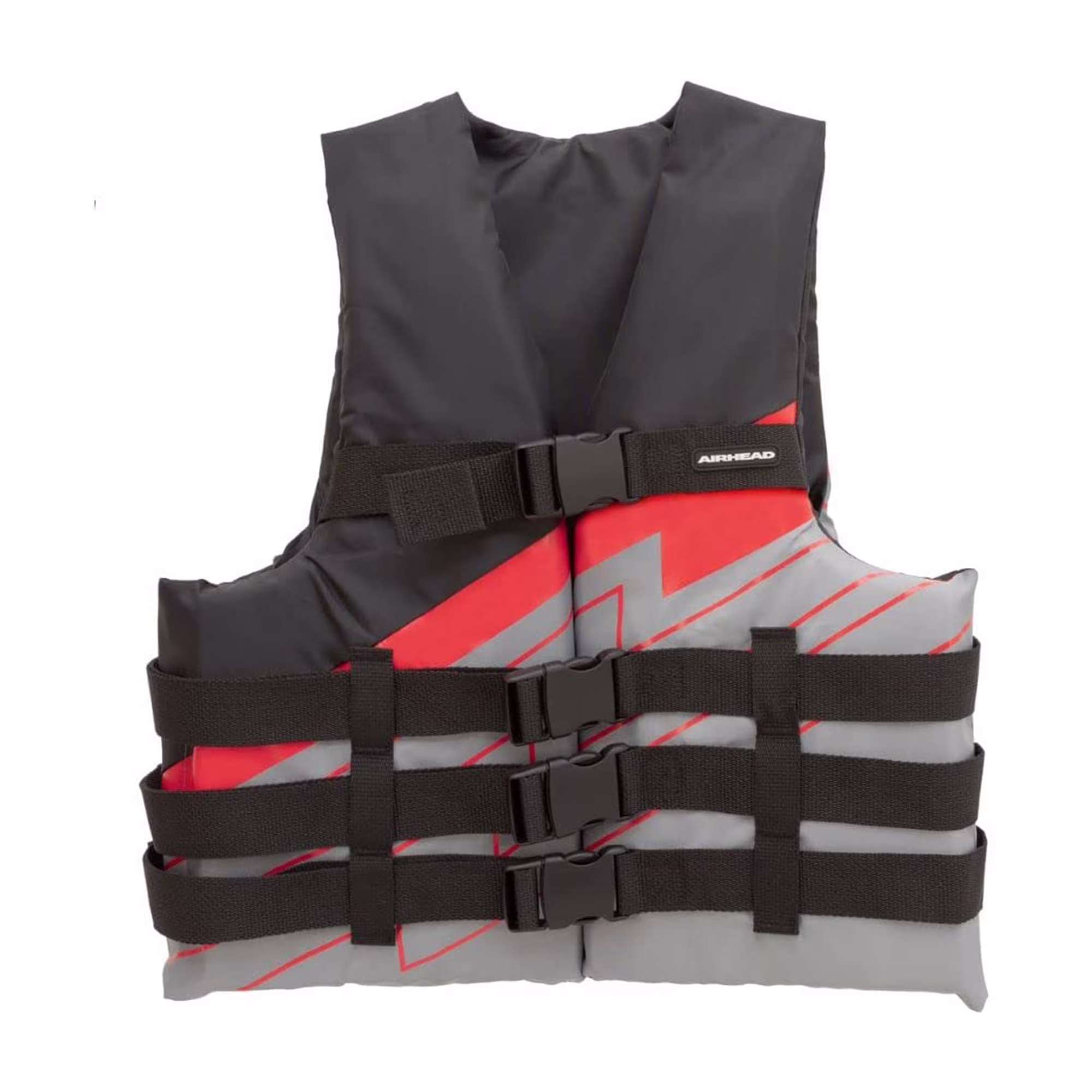Kwik Tek Airhead Bolt Type III Adult Life Vest Jacket, 2XL/3XL, Red