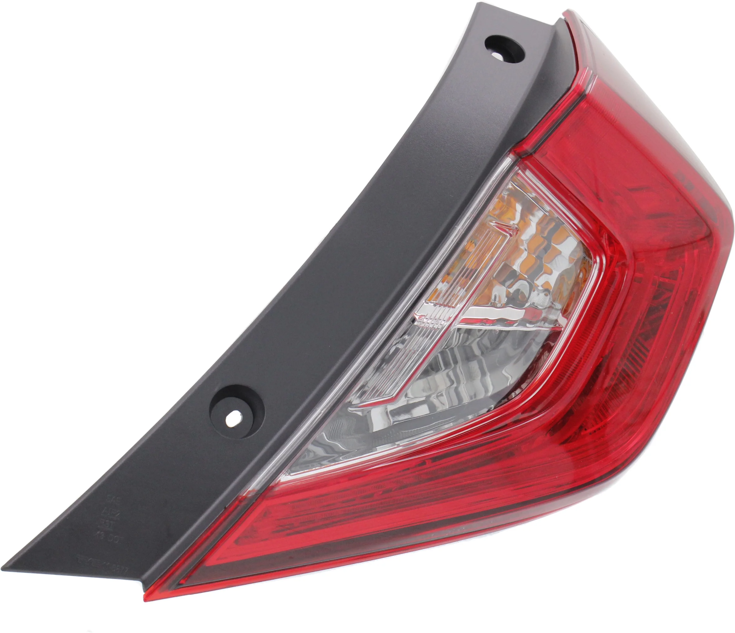 Tail Light Compatible With 2016-2021 Honda Civic Right Passenger Side, Outer With bulb(s)