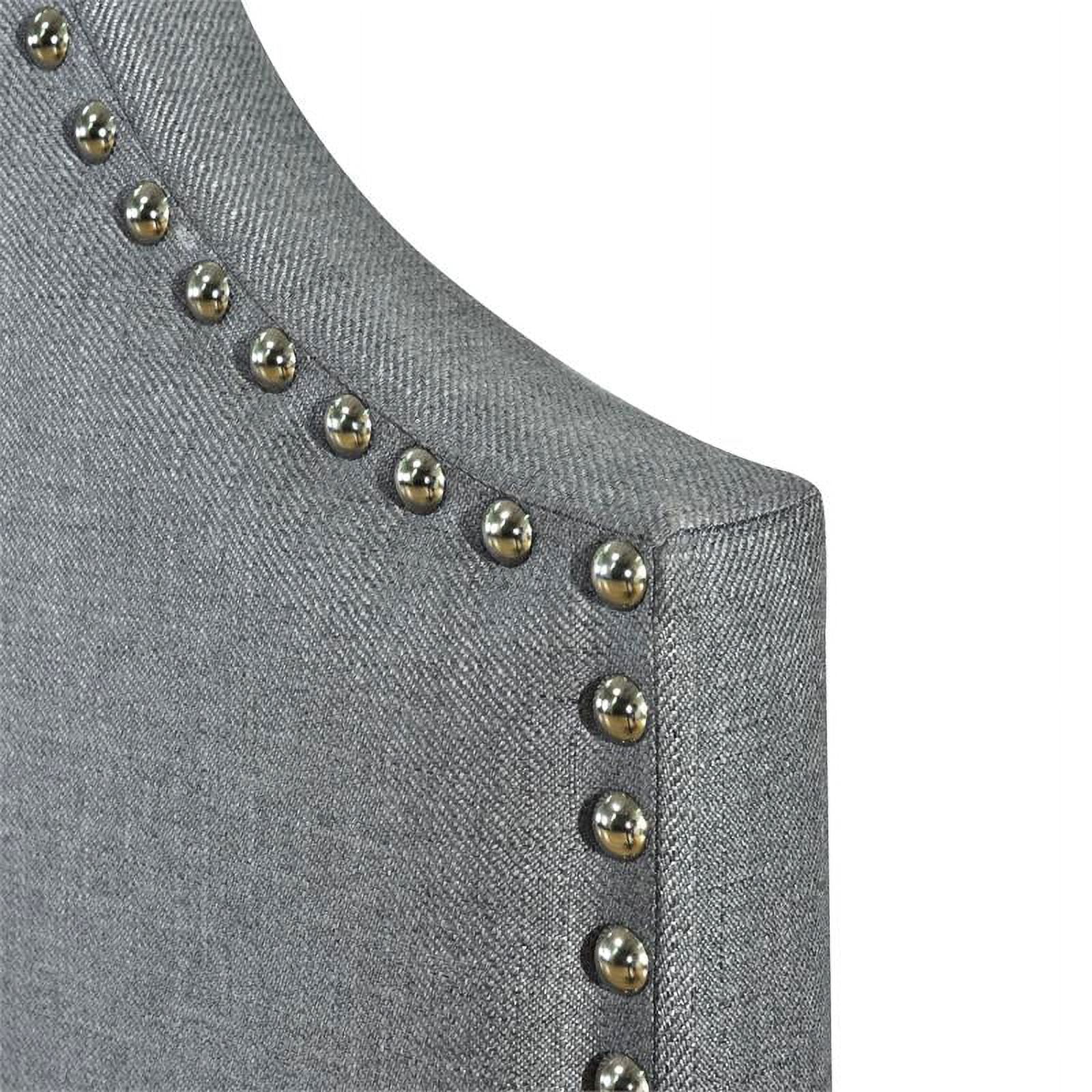 Twin Nail Trim  HB in Charcoal Gray