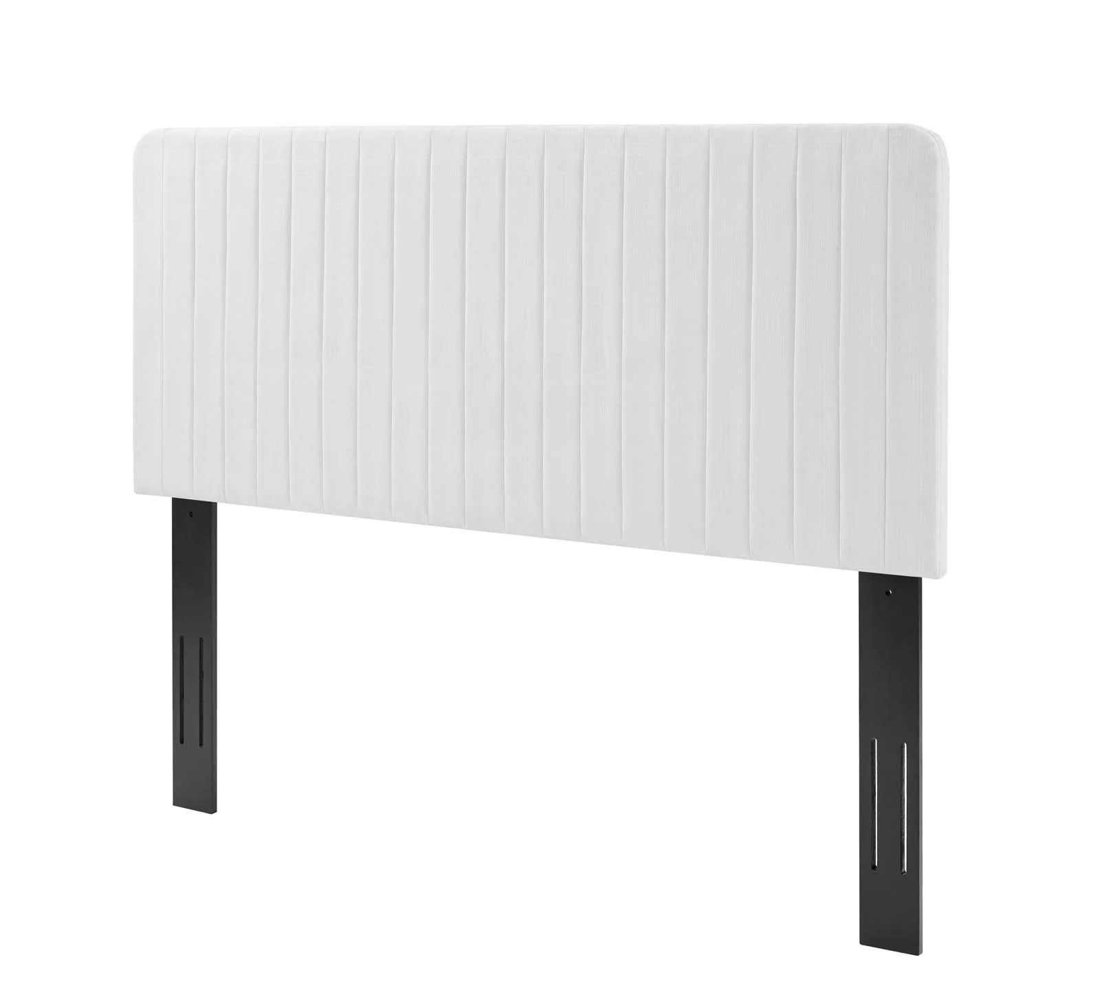 Tufted Headboard, Full Queen Size, Fabric, White, Modern Contemporary Urban Design, Bedroom Master Guest Suite