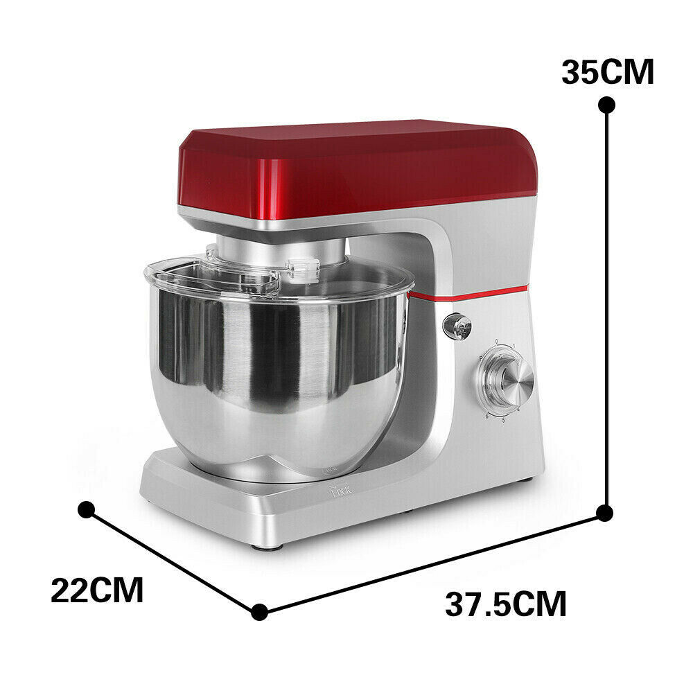 TFCFL Electric Food Stand Mixer 6 Speed 1200W One-click Head-up Kitchen Beater Machine
