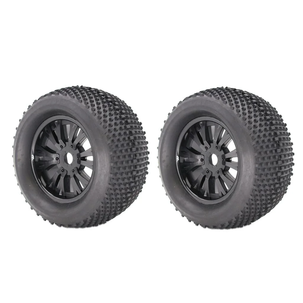 1/8 Truck Tire with Wheel, 17mm hub 140mm Width Tyre for Flux ZD Racing LRP, 2pcs/set