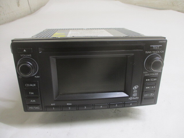 Pre-Owned 13 14 Subaru XV Crosstrek Single Disc CD MP3 WMA Player Radio CM631UD OEM LKQ - Verify Specific Vehicle Fitment In Description - (Good)