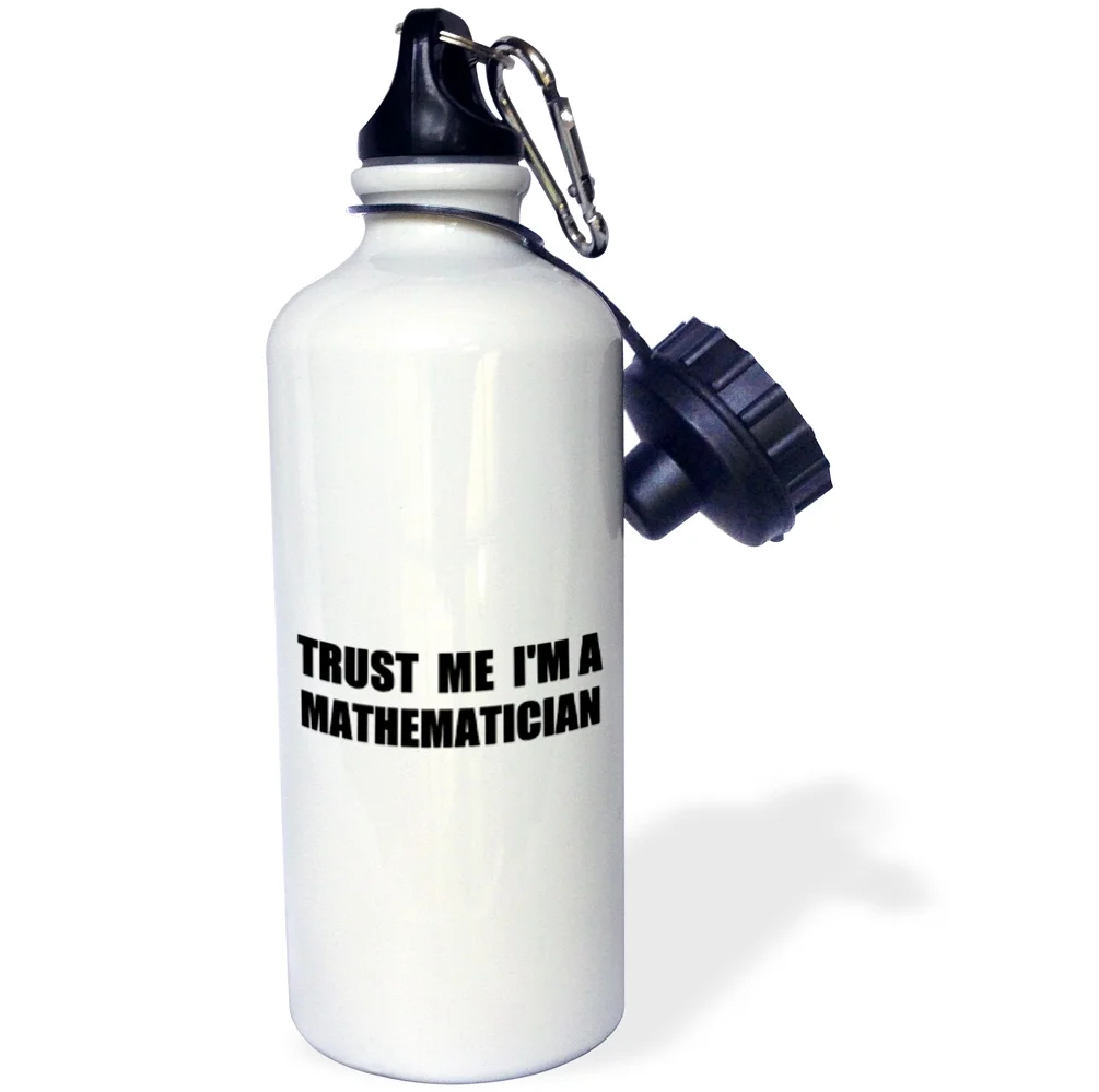 3dRose Trust me Im a Mathematician - math humor - funny mathematics job gift, Sports Water Bottle, 21oz