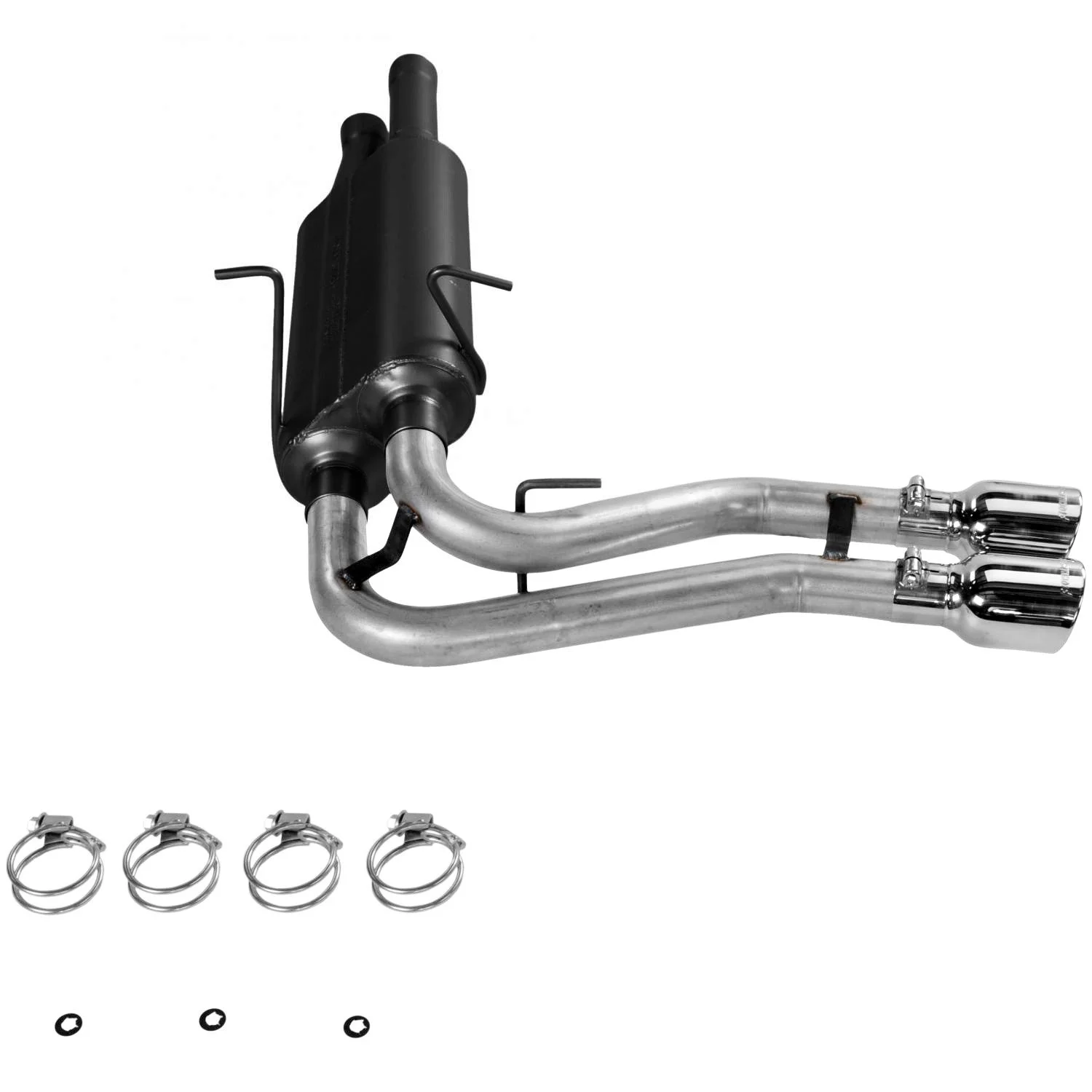 Flowmaster 17367 Cat-back System - Dual Same Side Exit - American Thunder - Moderate/Aggressive Fits select: 1999-2003 FORD F150 SVT LIGHTNING, 2004 FORD F-150 HERITAGE SVT LIGHTNING