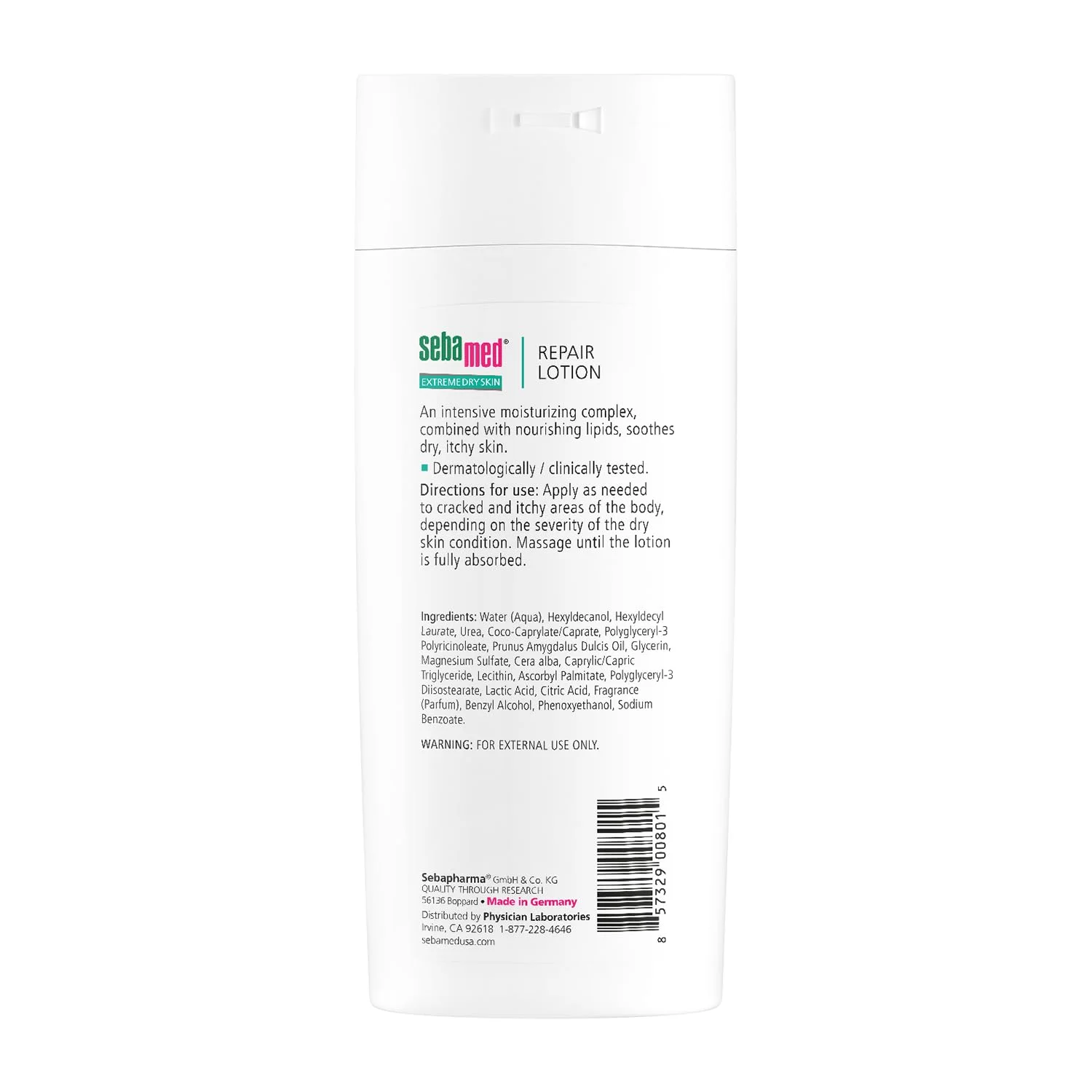 Sebamed Extreme Dry Skin Repair Advance Therapy Lotion With 10% Urea Perfect For Eczema Psoriasis Lotion Rough Dry Skin Moisturizer 6.8 Fluid Ounces (Pack Of 2),White, Green