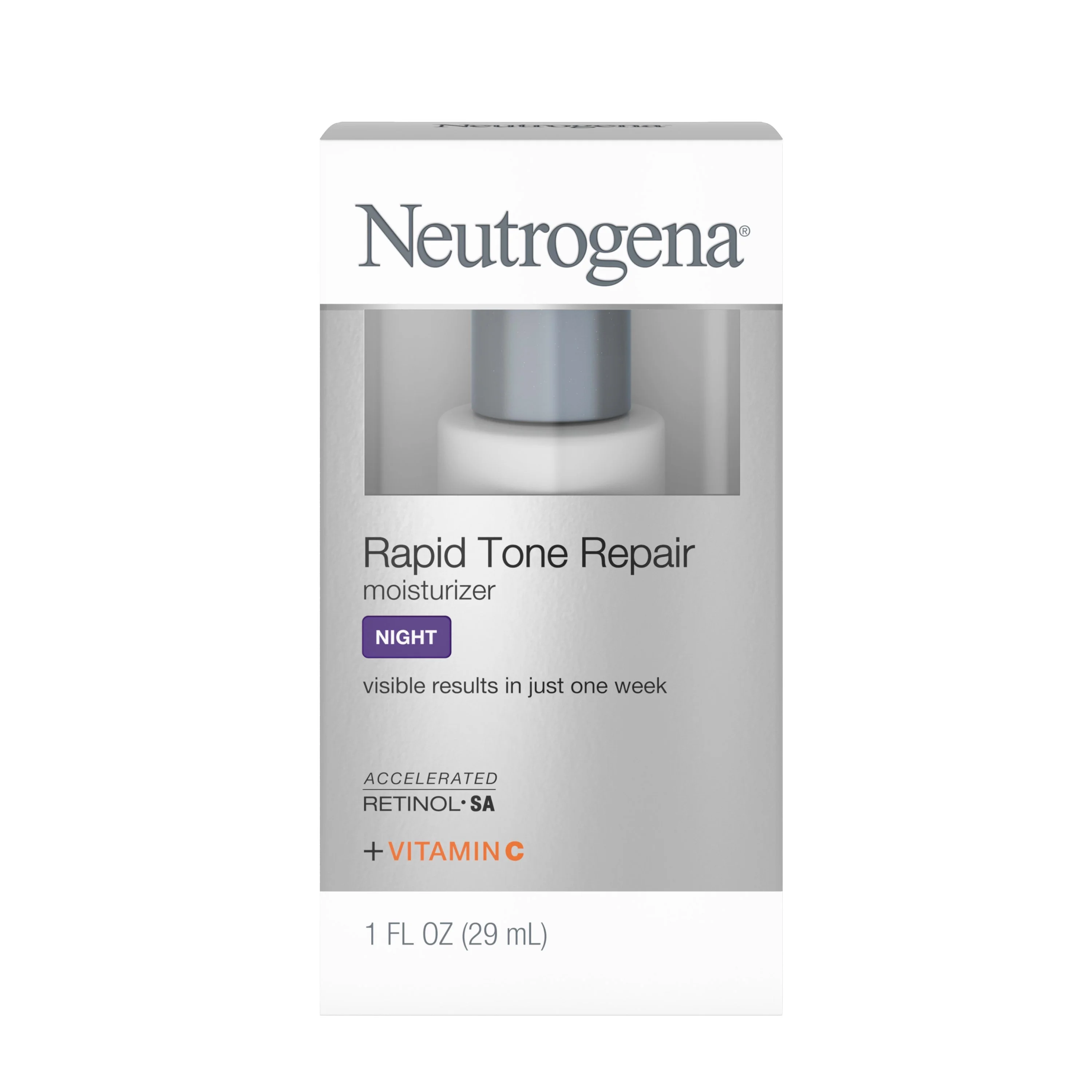 Neutrogena Rapid Tone Night Cream, Retinol, Hyaluronic Acid, 1 fl. oz