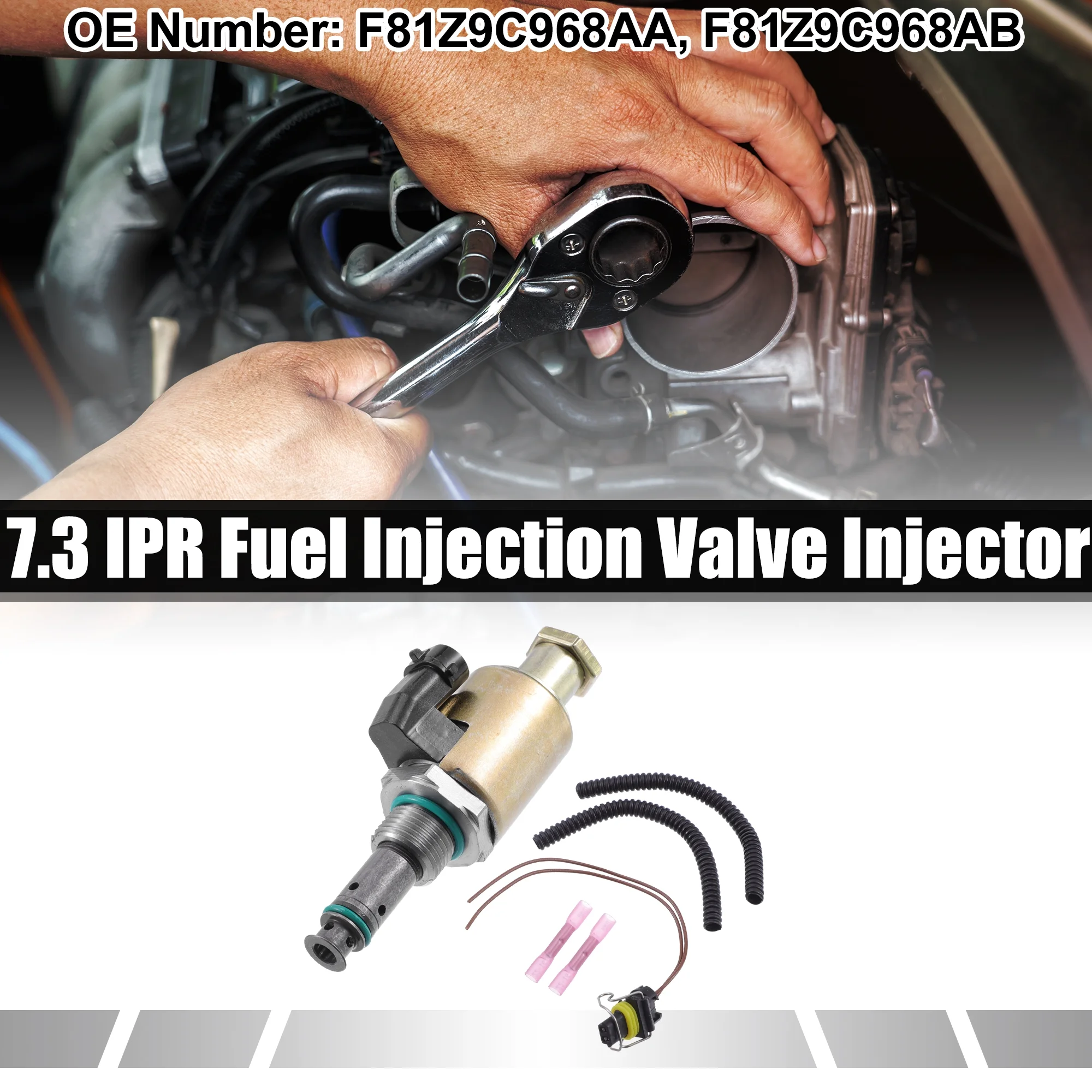Unique Bargains 1Set 7.3 IPR Fuel Injection Valve Injector Pressure Regulator for Ford F-150 4.9L Diesel 1996