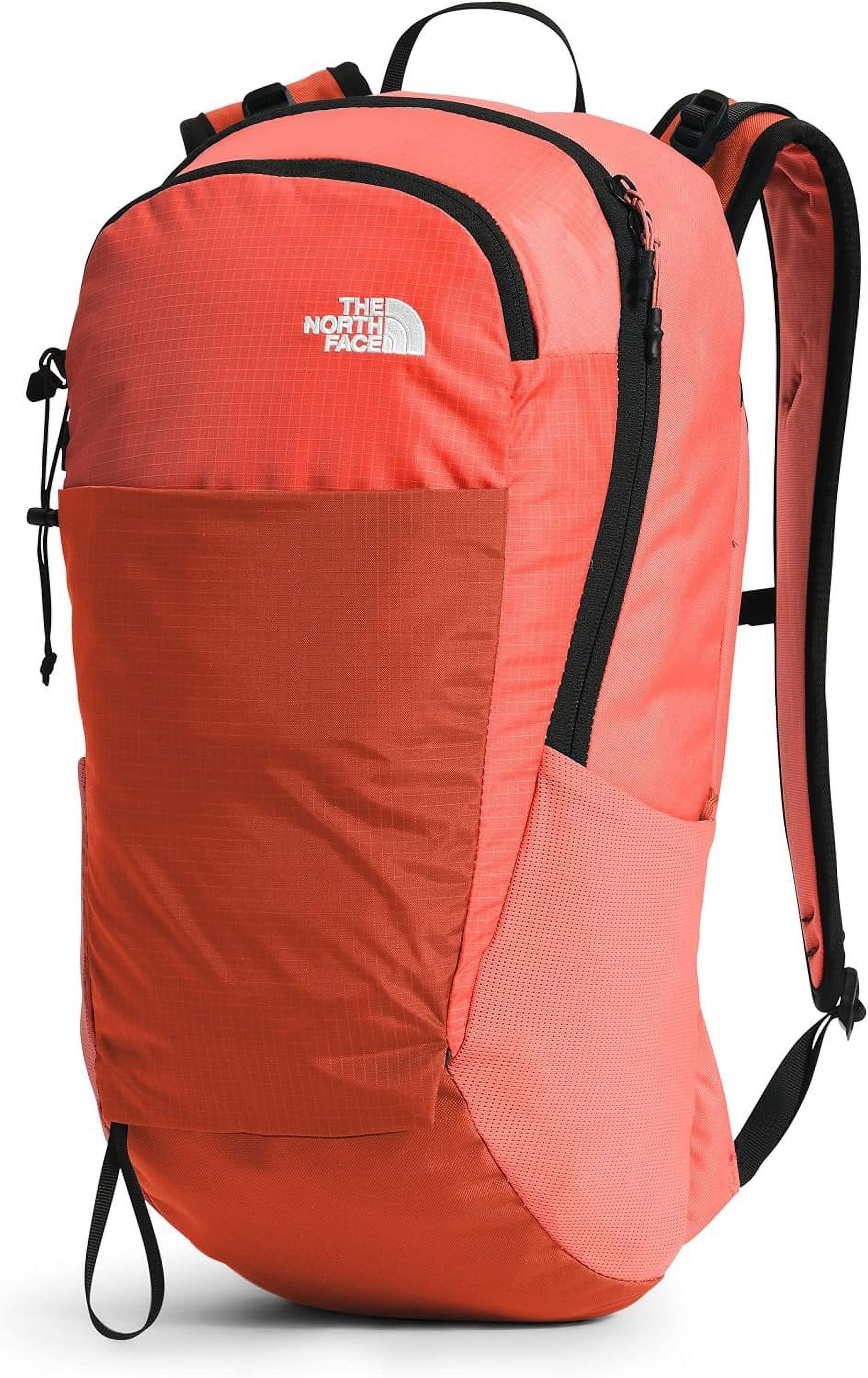 THE NORTH FACE Basin 18 Liter Daypack with Rain Cover, Retro Orange/Rusted Bronze, One Size