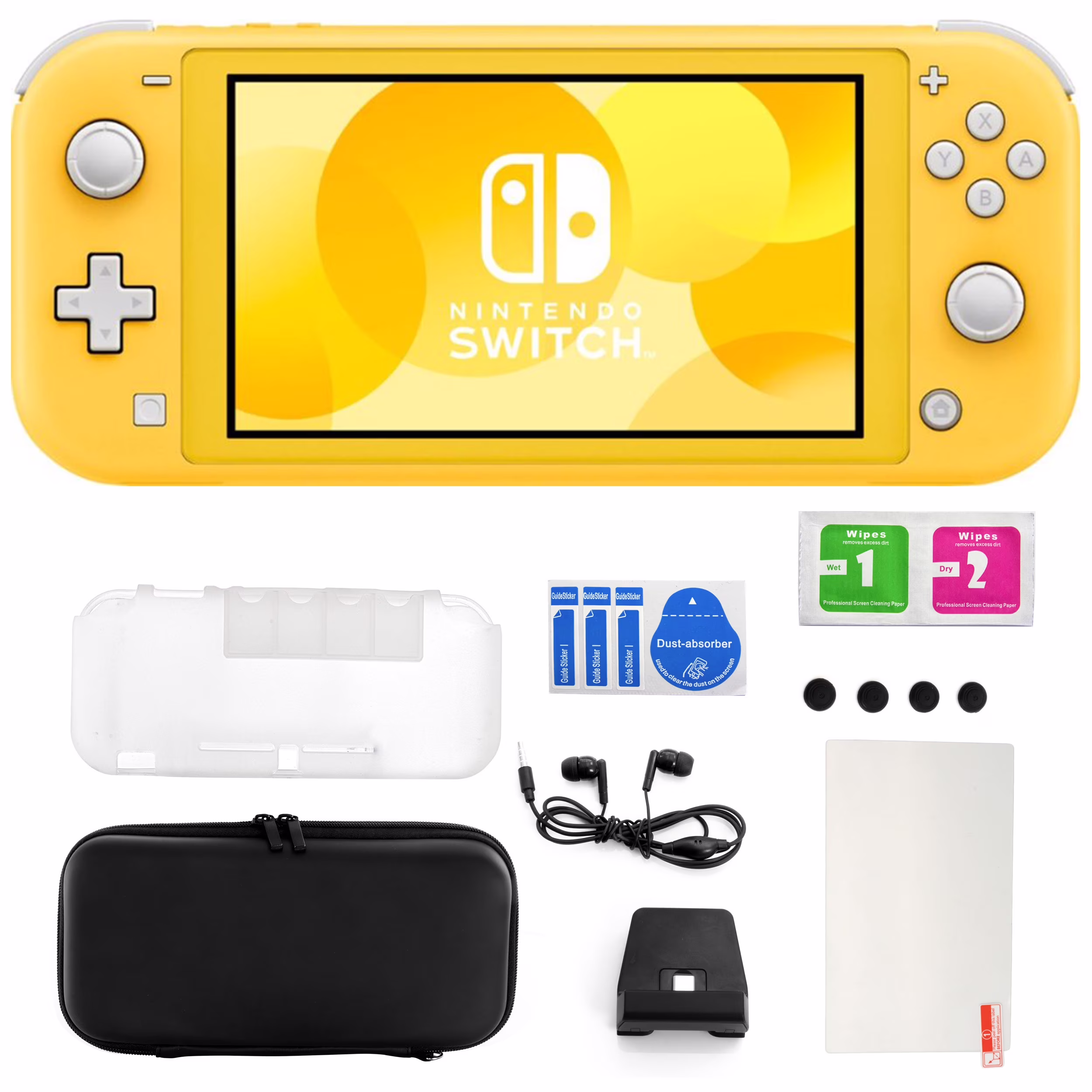 Nintendo Switch Lite in Yellow with 11 in 1 Accessories Kit