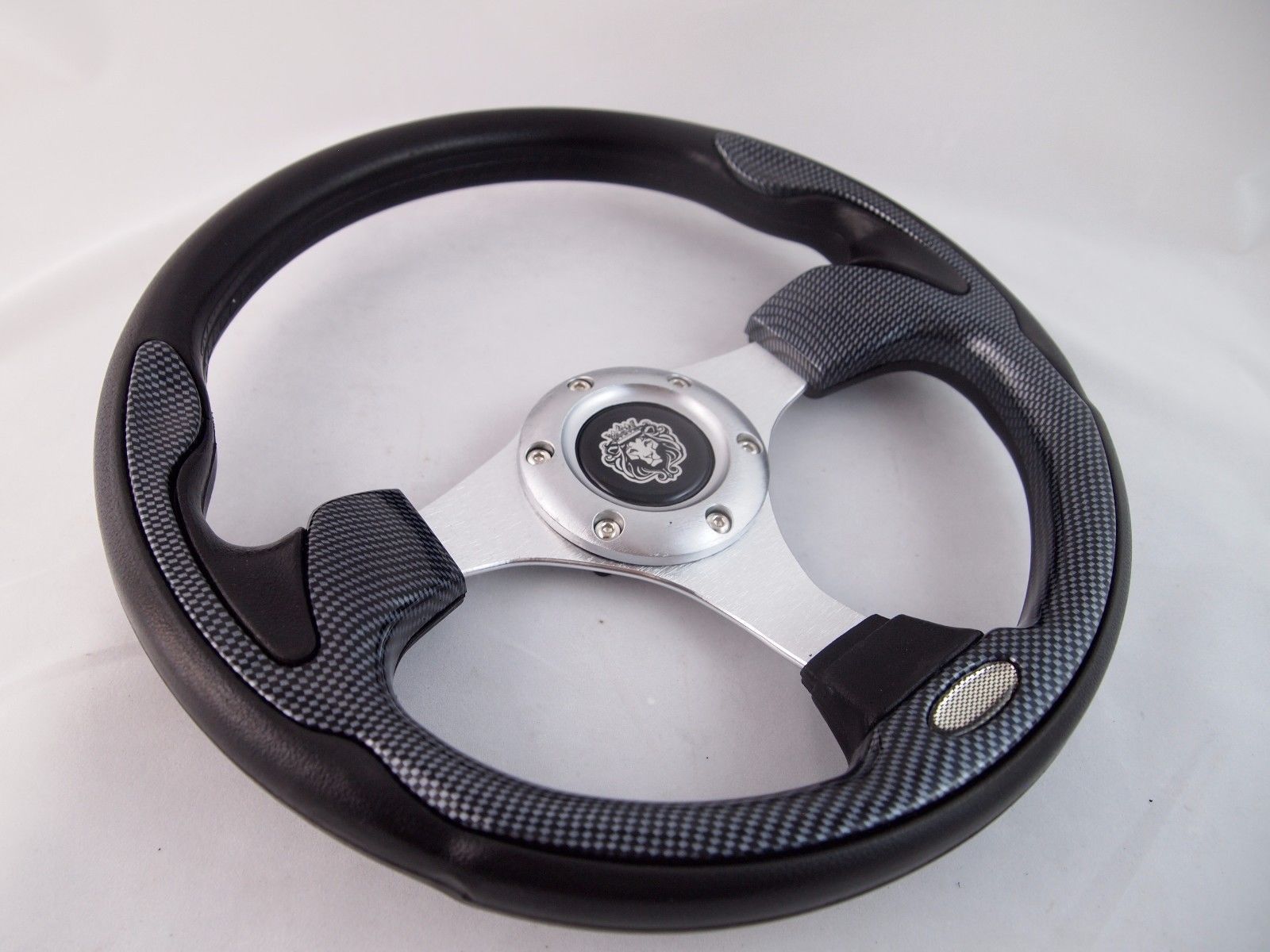 1984 & UP CLUB CAR DS Carbon Fiber steering wheel golf cart W/ Adapter 3 spoke 