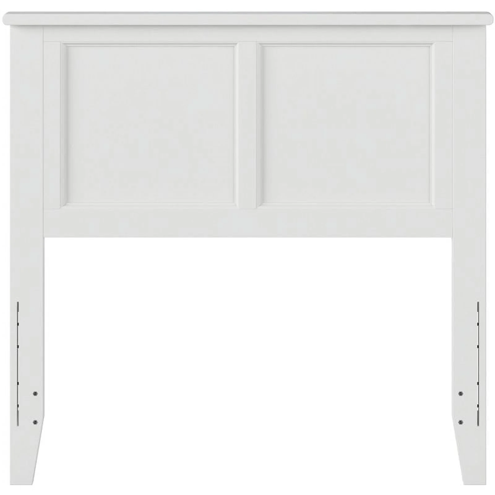 Leo & Lacey Traditional Solid Hardwood Twin Panel Headboard in White