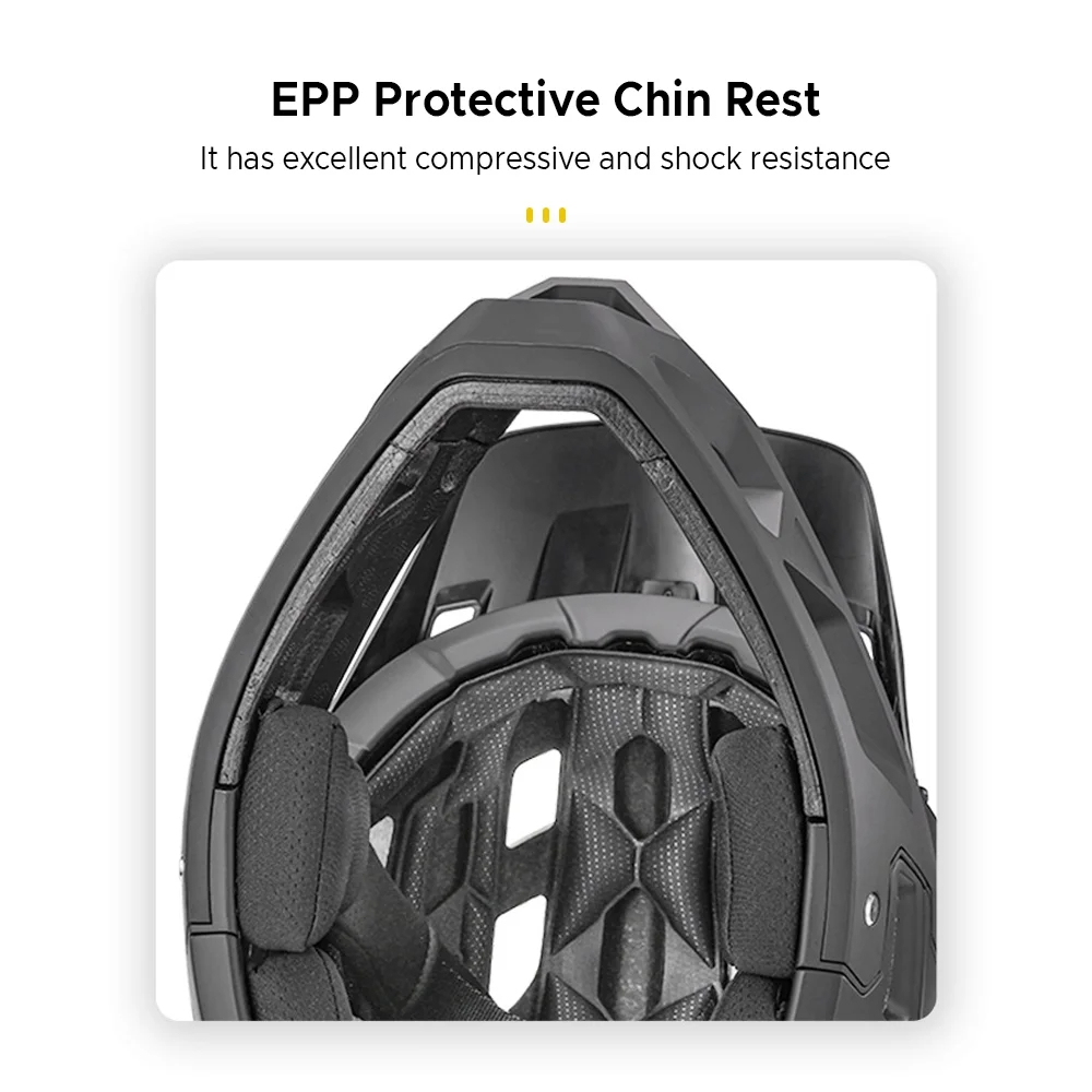 Lixada Full Face Mountain Bike Helmet Safety Headgear Adult Racing Downhill MTB