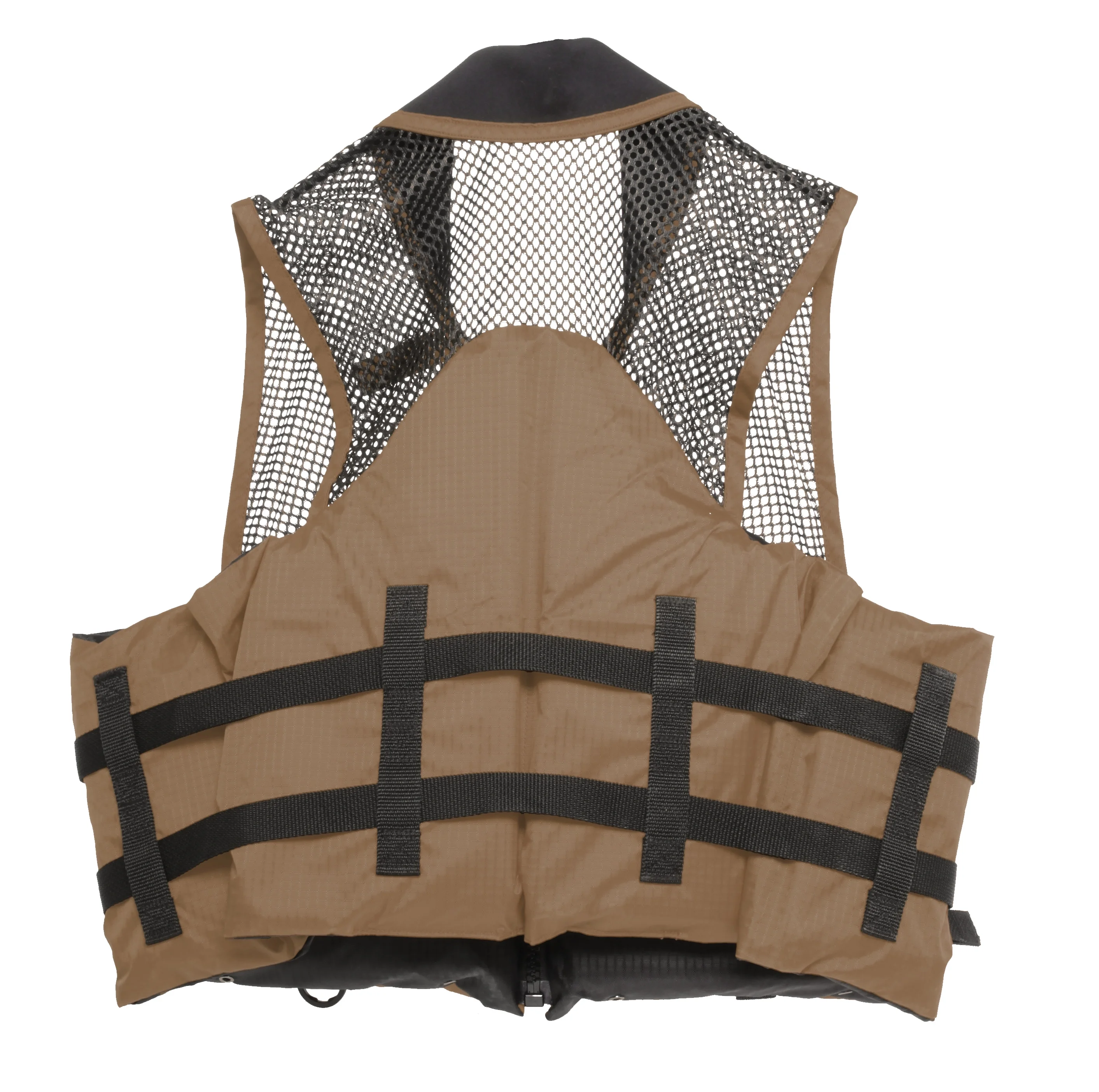 Deluxe Mesh Top Fishing Vest, XS, Bark