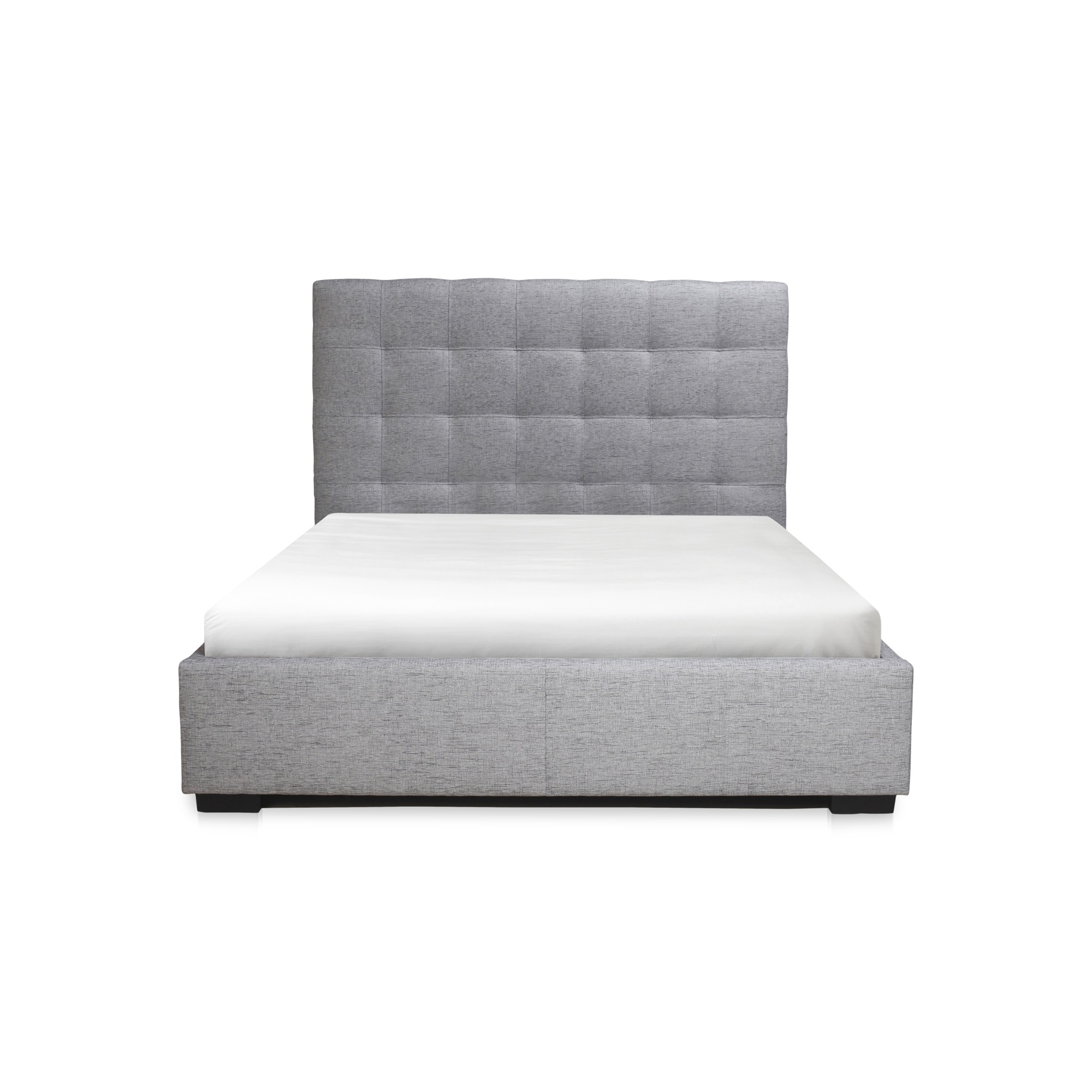 BELLE STORAGE BED KING LIGHT GREY FABRIC