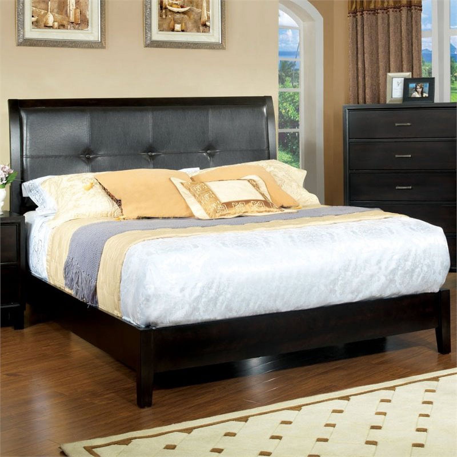 Kingfisher Lane Platform California King Bed in Espresso