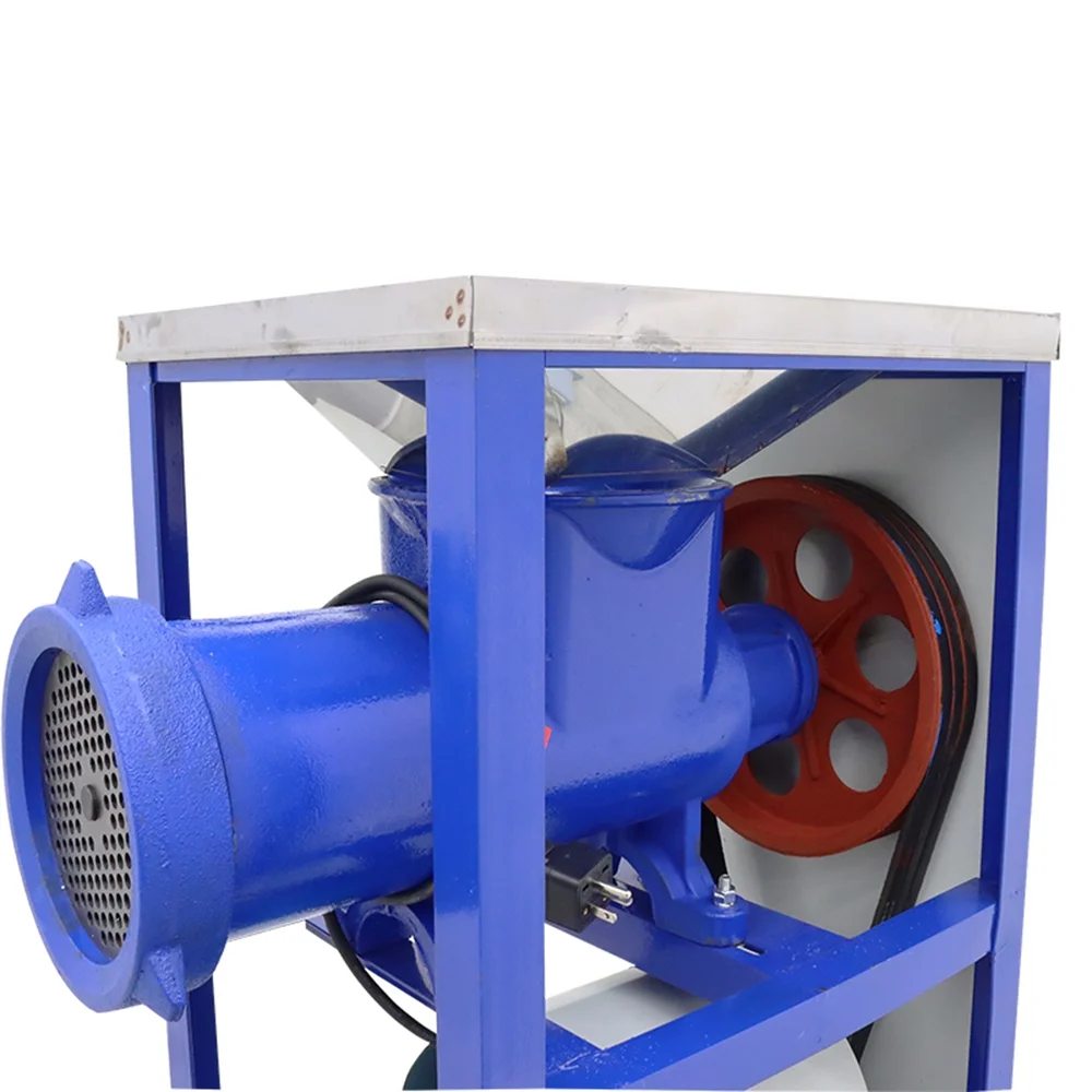 TECHTONGDA Electric Meat Grinder Fish Chicken Bones Crusher Stainless Steel Feed Processer 220V 4KW