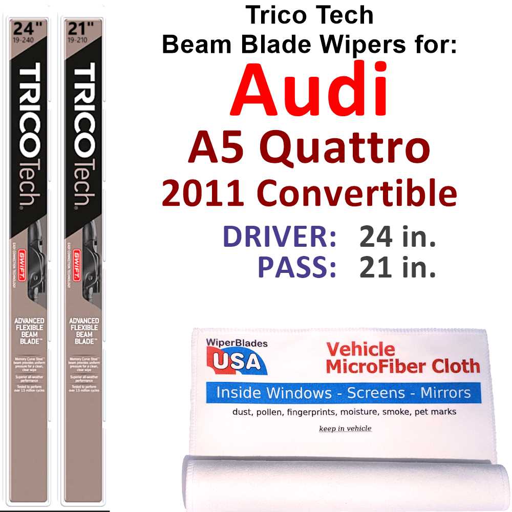 2011 Audi A5 Quattro Beam Blade Wipers (Set of 2)
