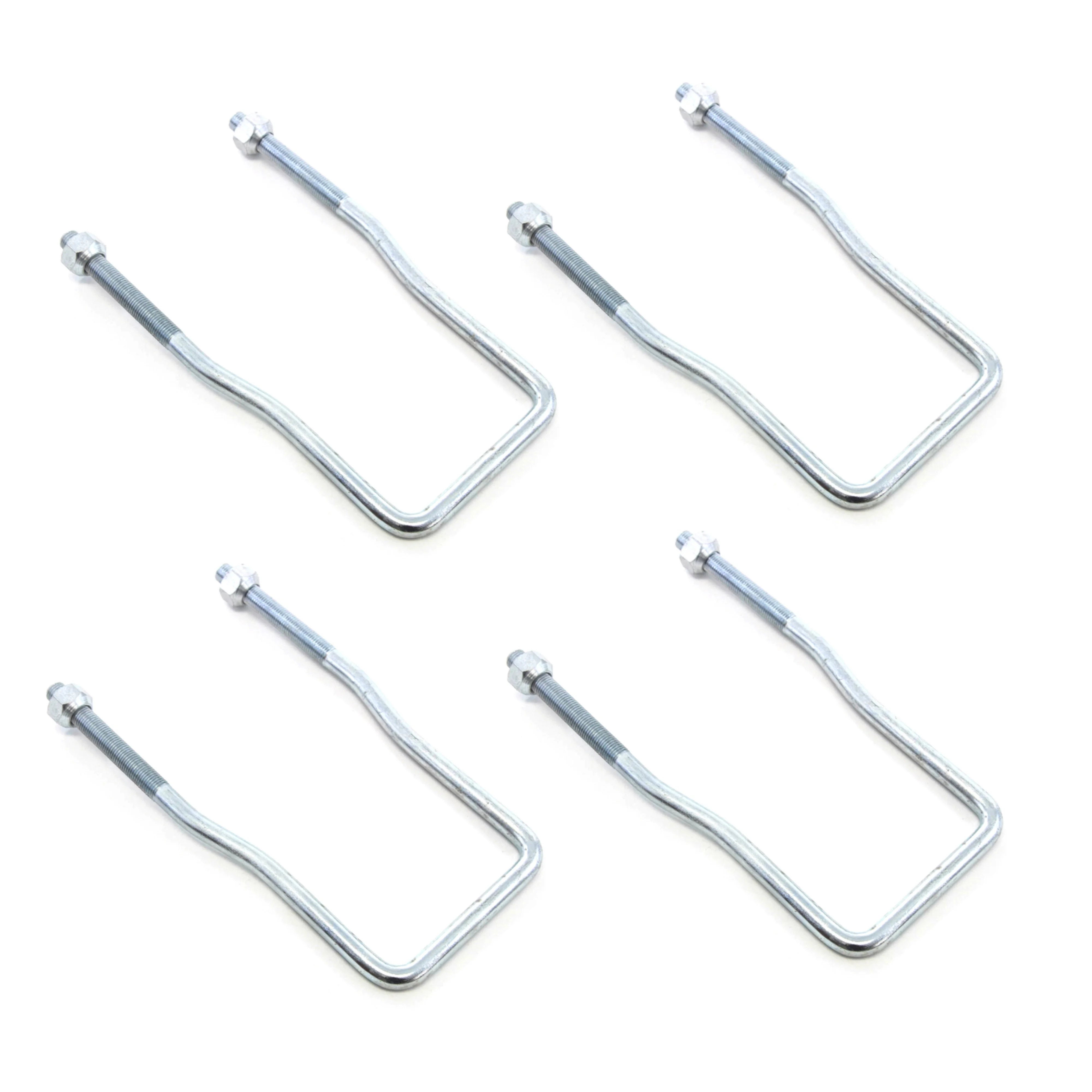 Red Hound Auto 4 U-Bolt Spare Tire Carrier Holder Brackets Side Mount 4 or 5 Lug Zinc Plated