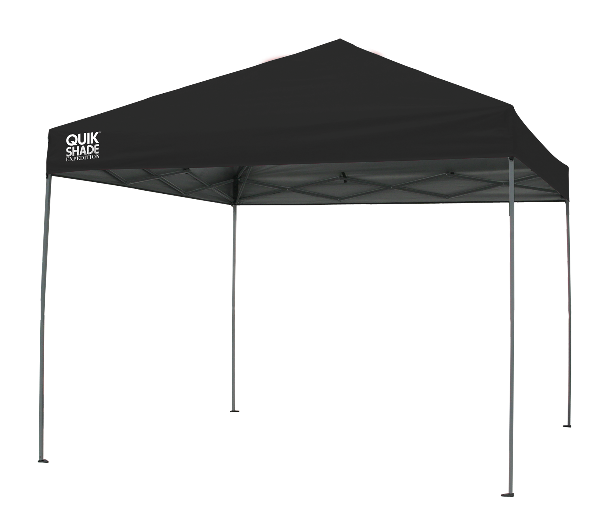 QuikShade EX100 10x10 Pop-Up Canopy Tent, Black