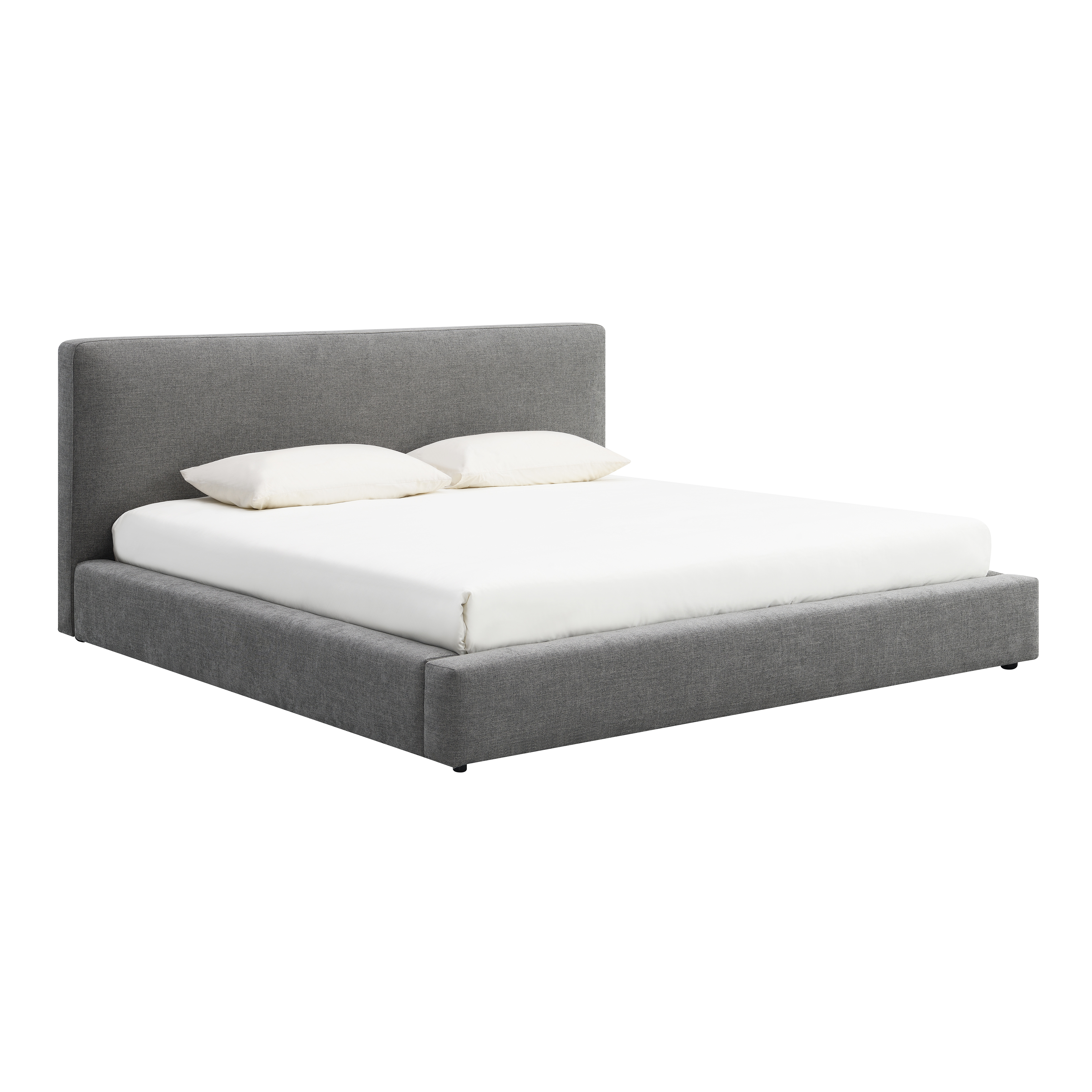 Devon & Claire Luxury Upholstered King Bed, Gray