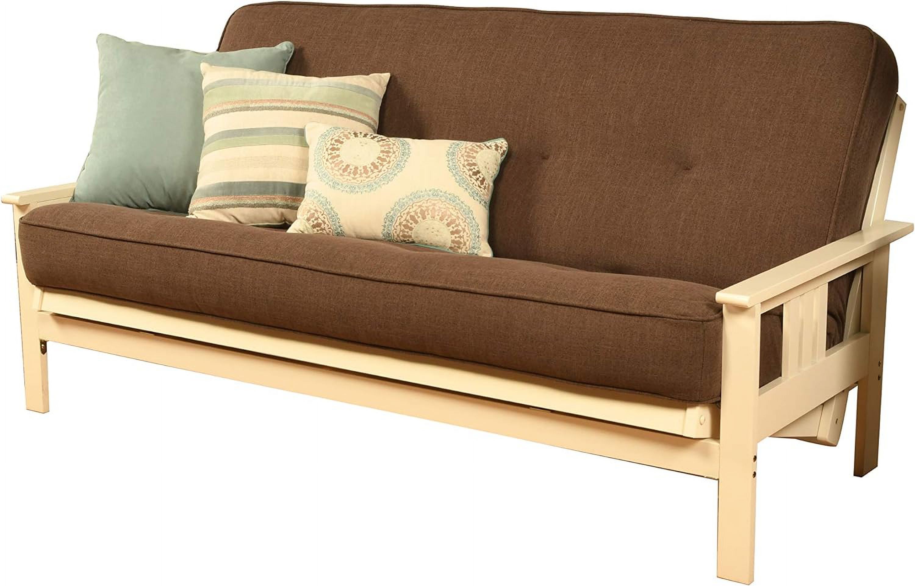 Full Size Spring Futon Mattress Replacement, Sleeper Sofa Bed Mattress, Linen Cocoa