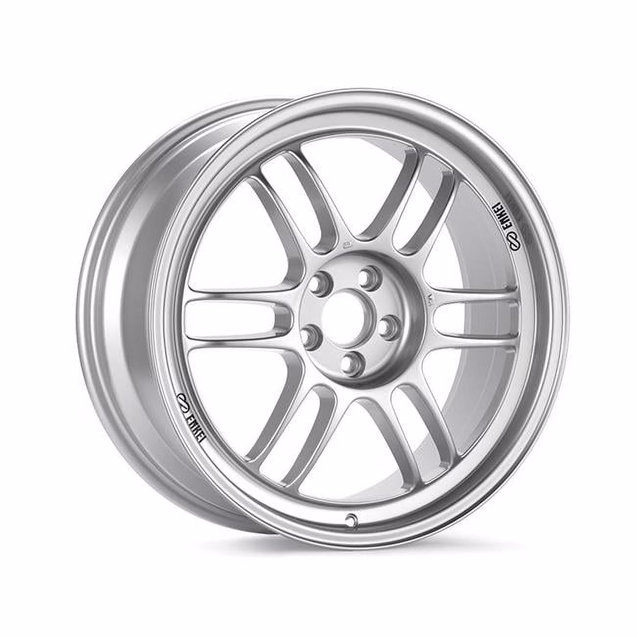 Enkei  RPF1 18 x 7.5 in. 5 x 114.3 48 mm Offset 73 mm Bore Silver Wheel for 2007-2011 MS3 & 2006-2010 Civic Si