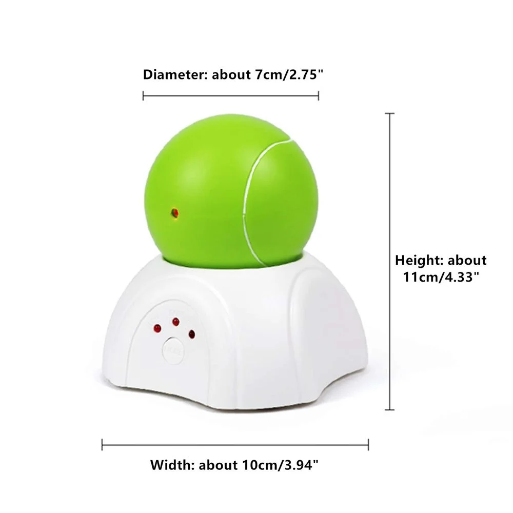 Timer Setting Kitten Chaser Tool Laser Ball for Cats Exercise Cat Laser Interactive Toys Pet Supplies Cat Toy ORANGE