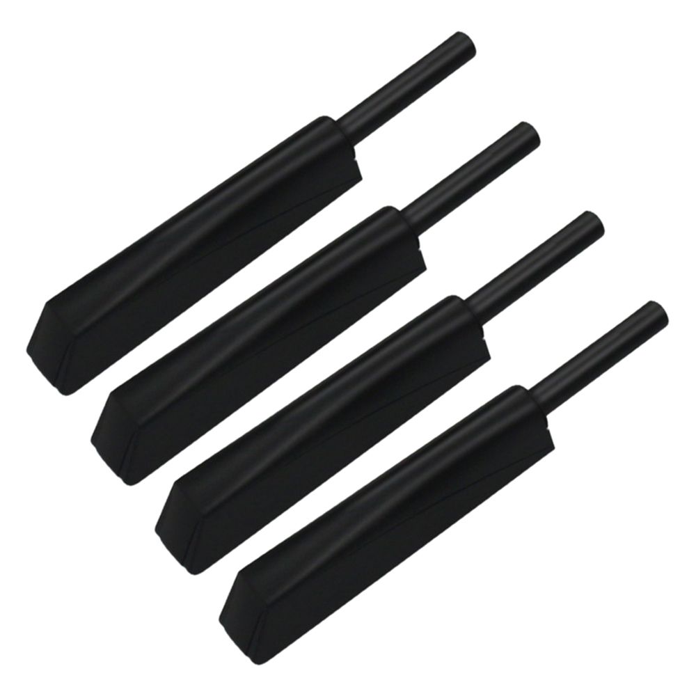 4pcs Home Soft Quiet Closer Damper Buffers Furniture Accessories Cabinet Catches Door Bouncer Cabinet Door Suction Door Stopper BLACK