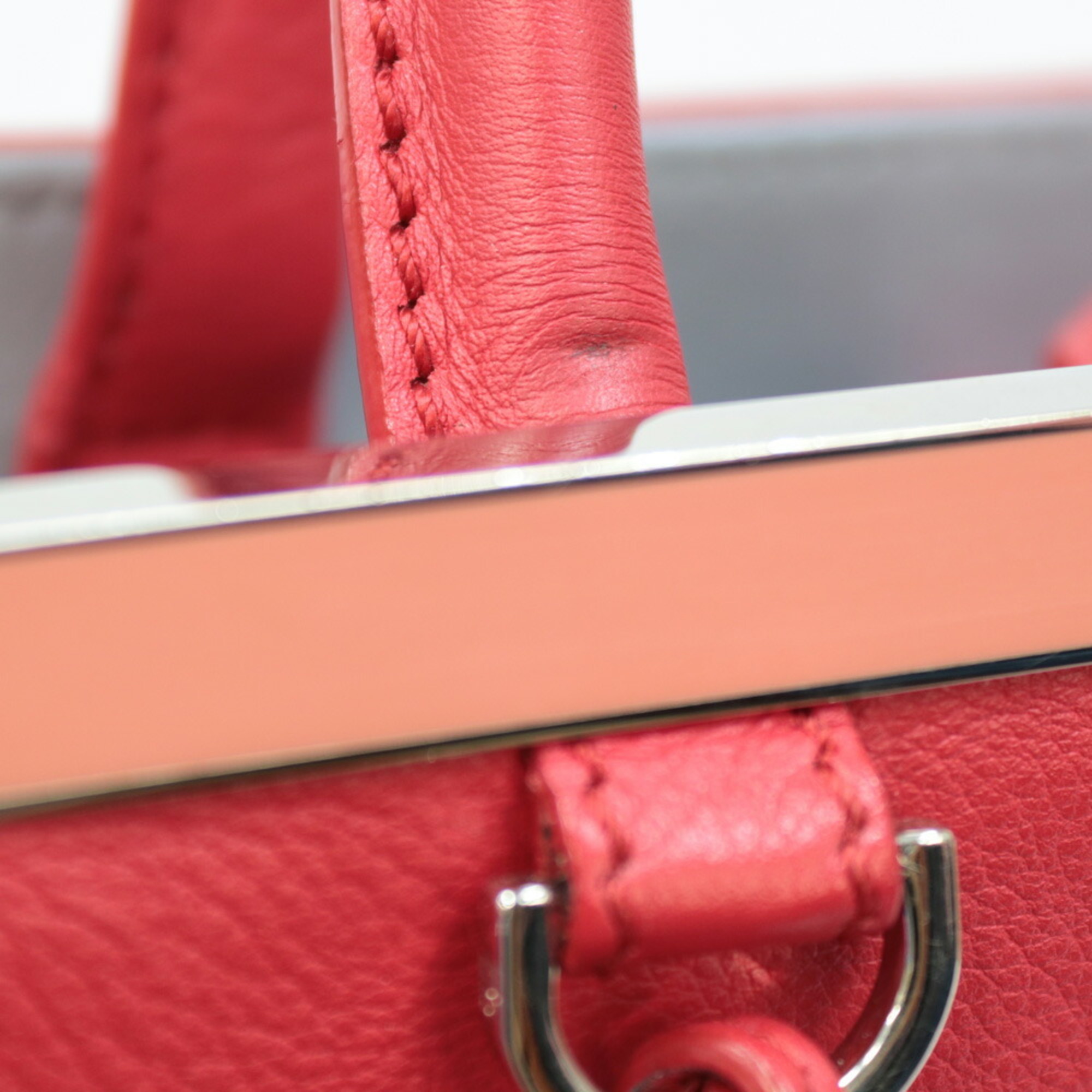 Pre-Owned FENDI Shoulder Bag Handbag Toujour Red Ladies (Fair)