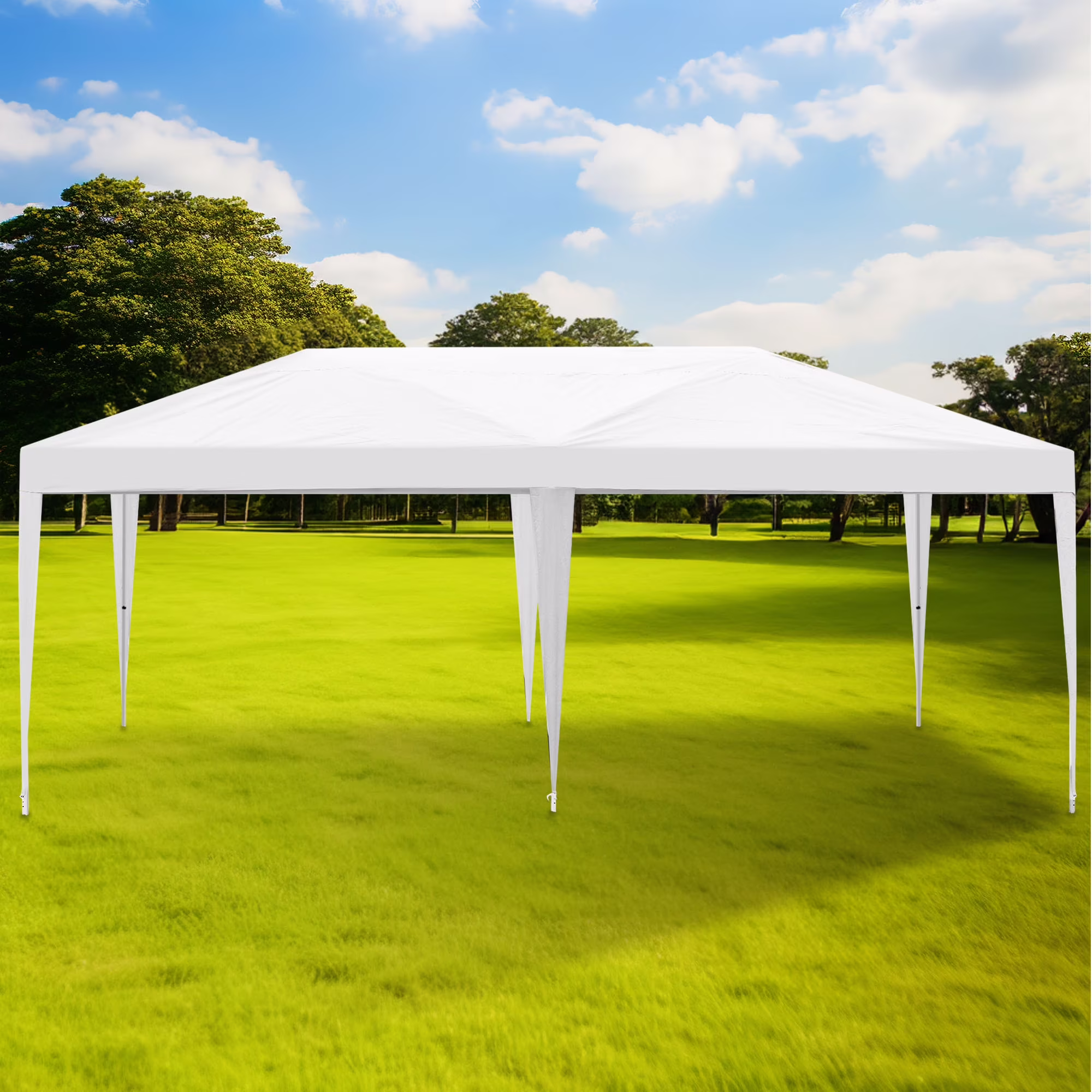 DWVO 10'x20' Pop Up Canopy Tent Anti-UV Waterproof Outdoor Tent Portable Party Wedding Instant Canopy Shelter All Season Tent Gazebo with 6 Removable Sidewalls, Roller Bag