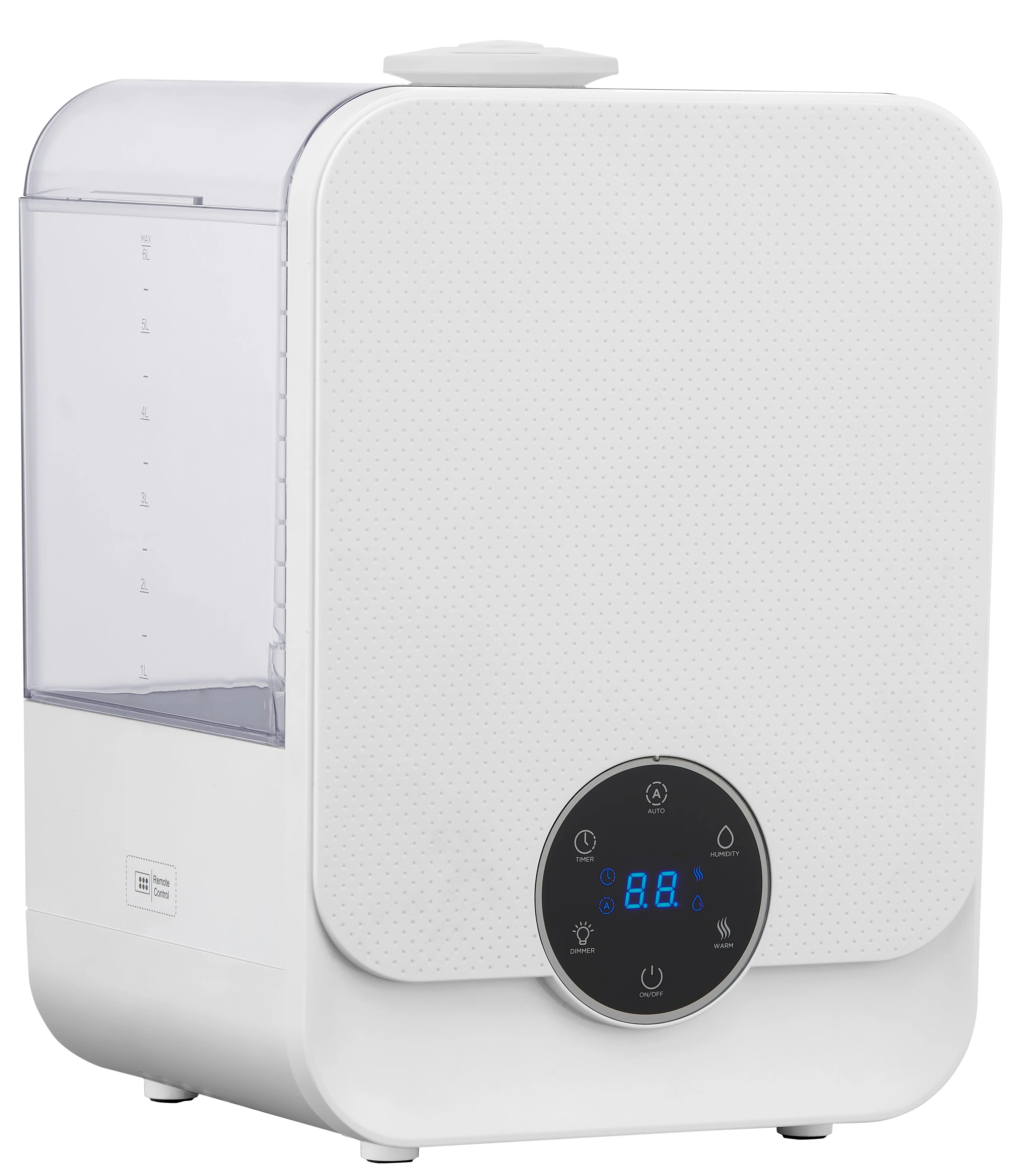 Better Homes & Gardens 1.6 Gal Ultrasonic Warm/Cool Mist Humidifier with Remote, White