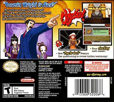 Phoenix Wright, Ace Attorney: Justice For All - Nintendo DS Original Version