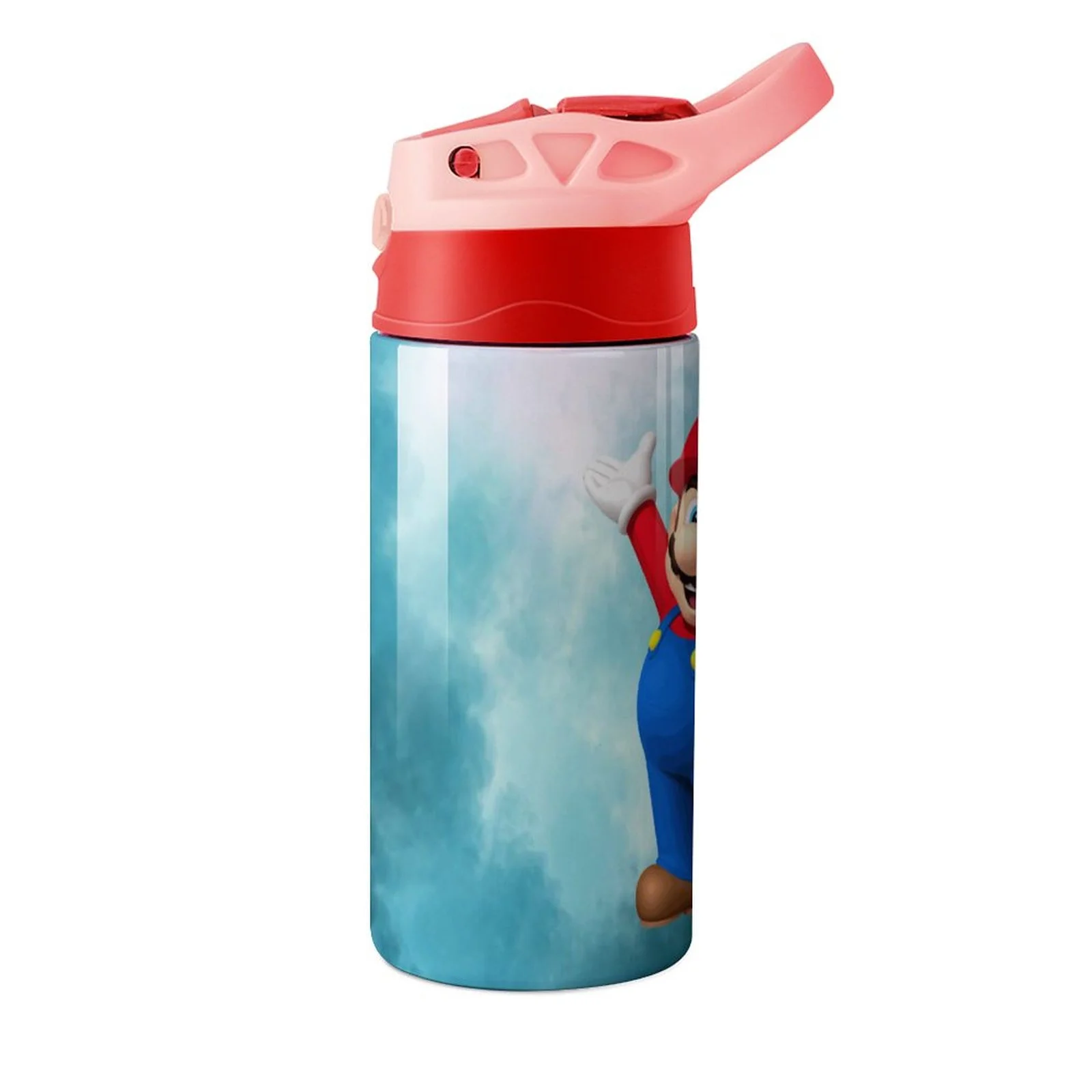 Super Mario Kid's Insulated Water Bottle With Straw Vacuum Stainless Steel Cup Leak-Proof Children Toddler Thermoses