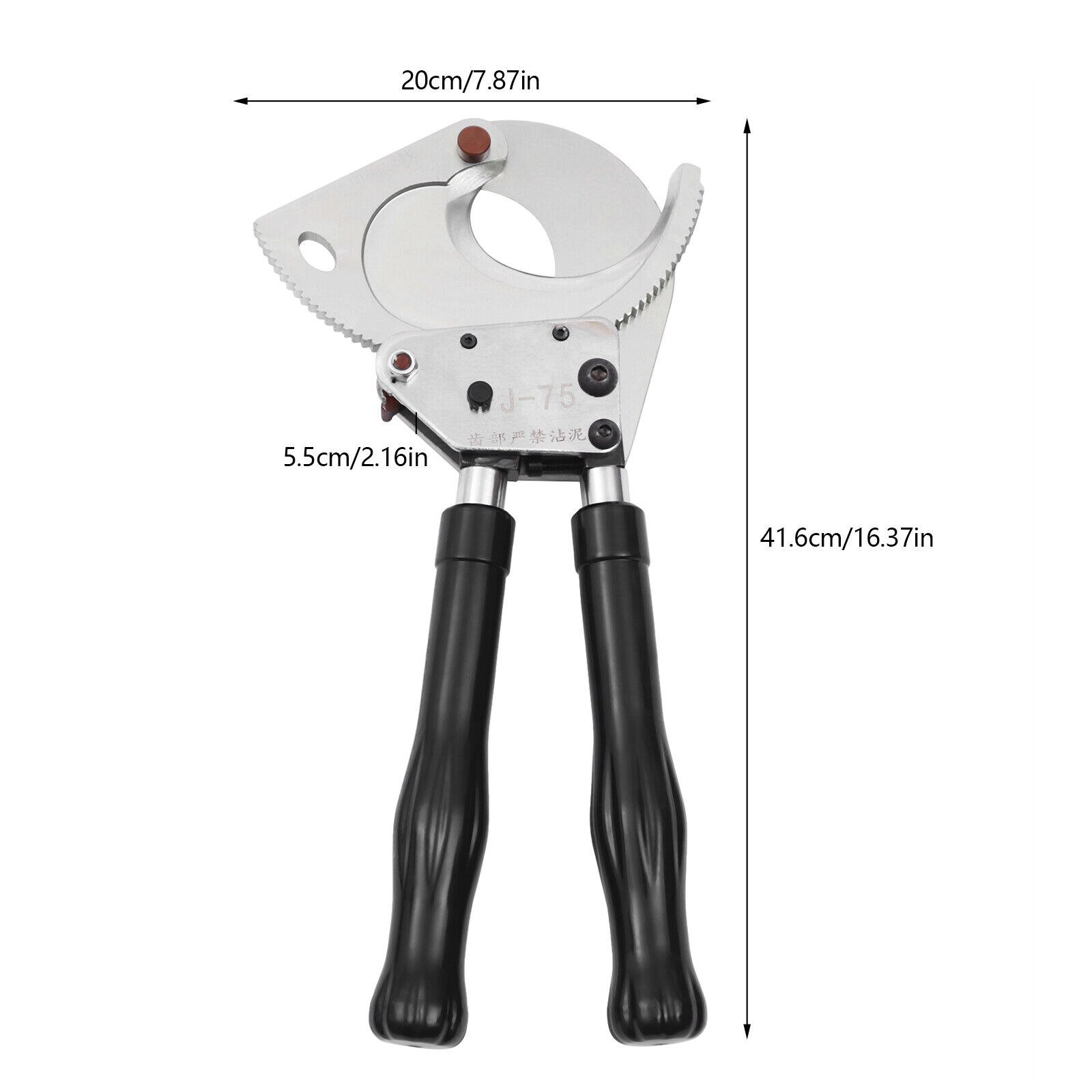 J75 Heavy Duty Ratchet Cable Cutter Cut Φ75mm For Cutting Aluminum, Copper Ratchet Cable Cutter Ratcheting Cutter Heavy Duty Wire Cutter Cut up to Φ75mm Ratchet Cable Cutter Cuting Tool