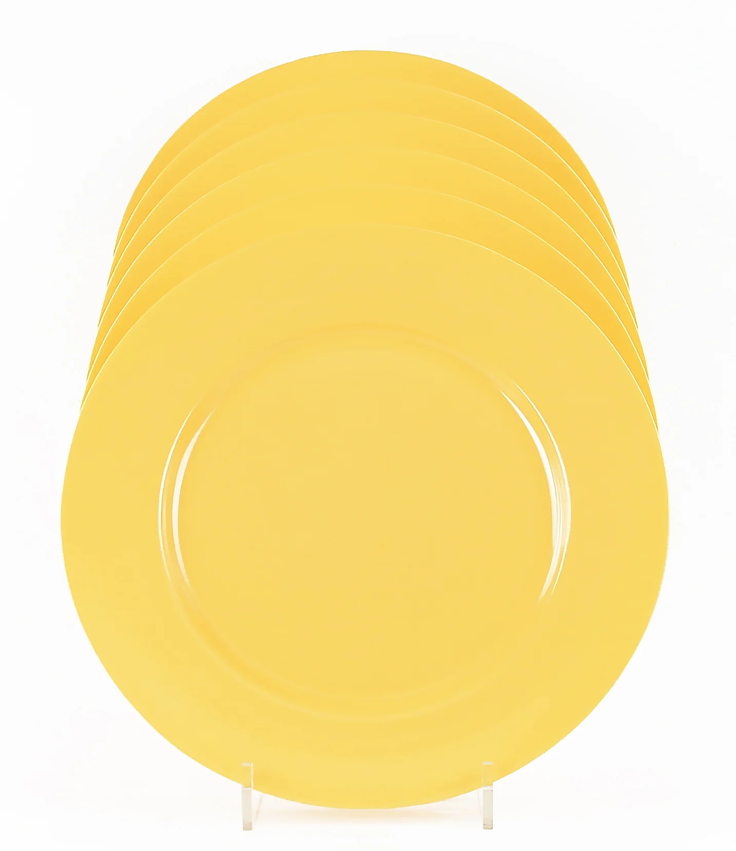 Calypso Basics, 6pc Melamine Dinner Plate Set, Lemon