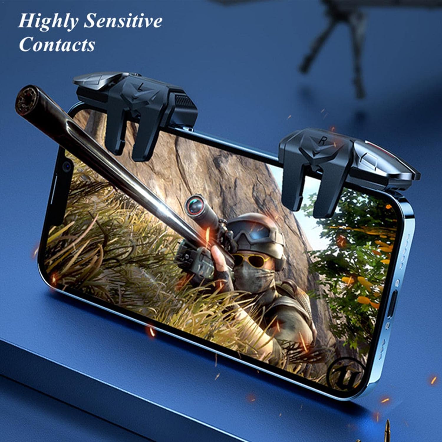 10 Pcs Mobile Triggers,Ergonomic Trigger | Retractable Sensitive Shoot Aim Buttons Avoid Complicated Operation, Reliable Protection Phone Game Controller