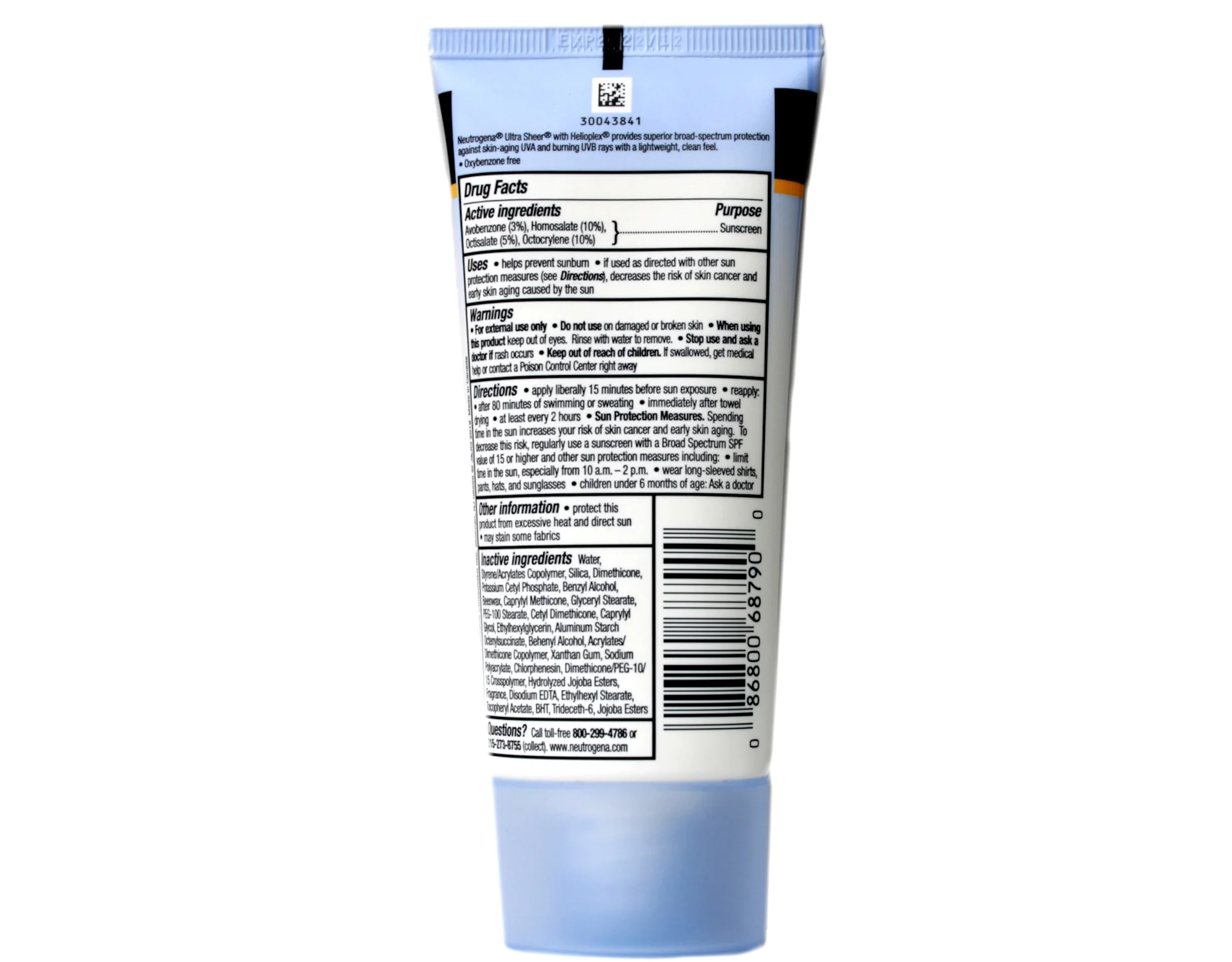 NEUTROGENA ULTRA SHEER SPF55 3OZ