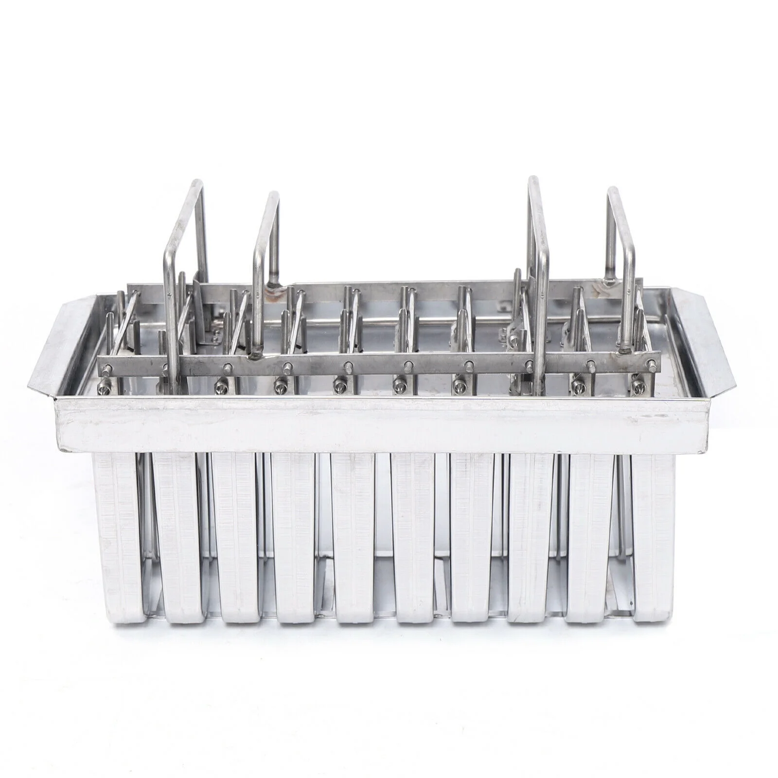 DENEST 20Pcs Ice Cream Mold Ice Popsicle Stick Holder Mold Stainless Steel