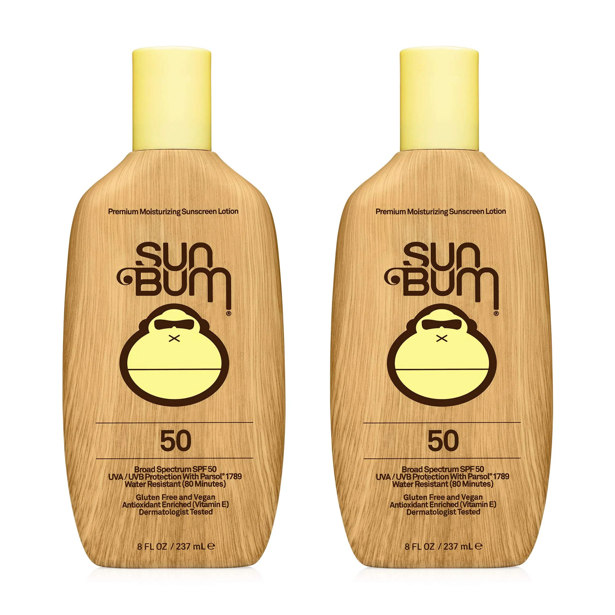 Sun Bum Sun Bum Original Spf 50 Sunscreen Lotion Vegan and Reef Friendly (octinoxate  Oxybenzone Free) Broad Spectrum Moisturizing Uva/uvb Sunscreen With Vitamin E 8 Ounce 2 Pack