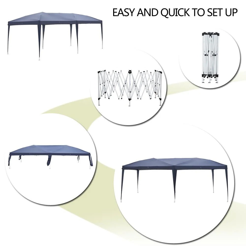 Ktaxon 10' x 20' Easy Pop up Wedding Party Tent Folding Gazebo Beach Canopy W/Carry Bag