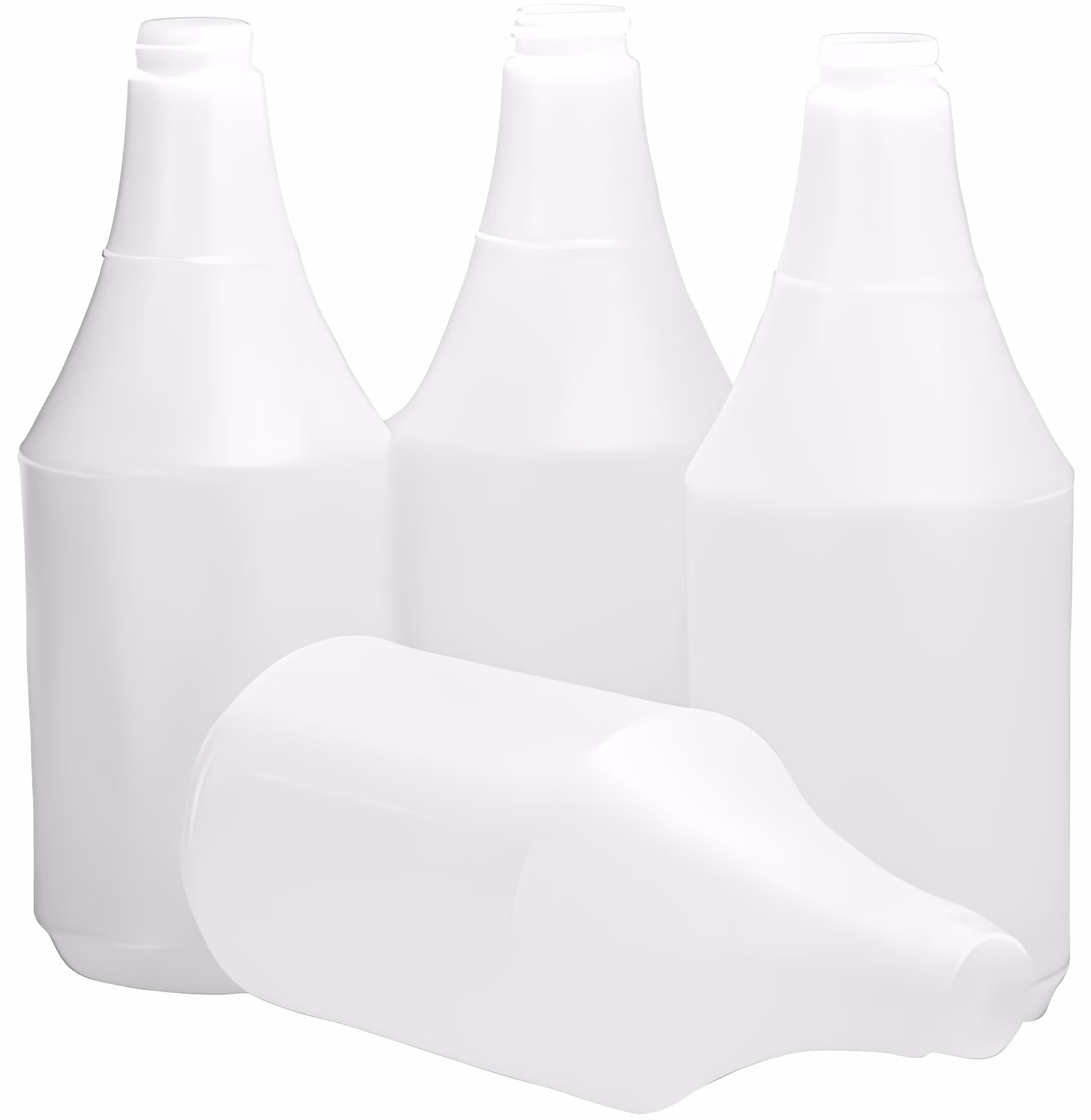 Mop Mob 32 oz Commercial-Grade Chemical Resistant Plastic Bottle, 4 Pack